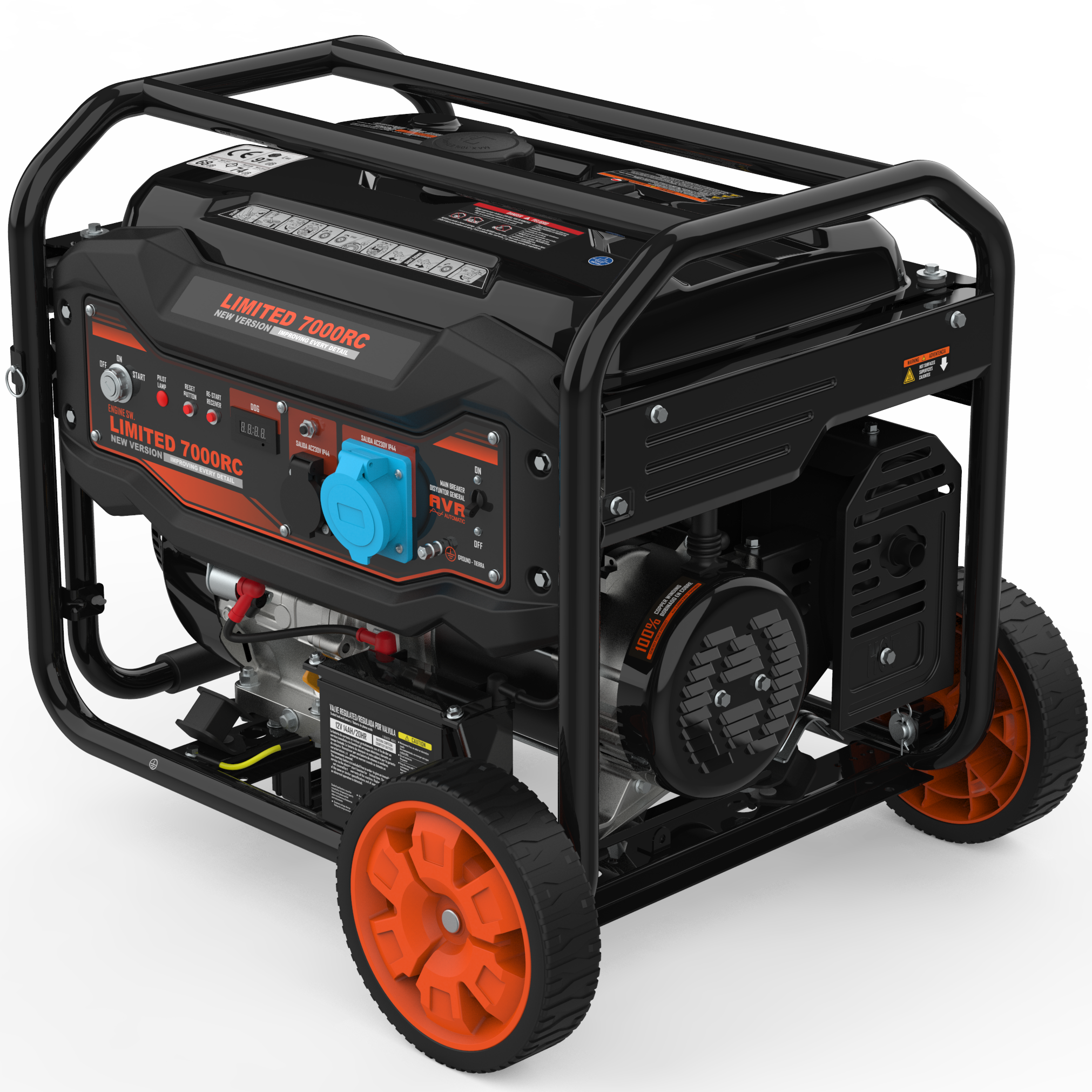 Gerador a gasolina 7000 W AVR Genergy Limited 7000RC - 9