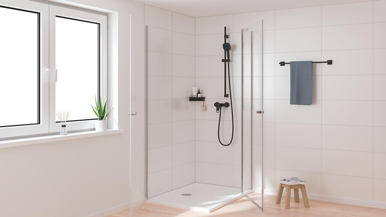 Mitigeur de douche mécanique noir, Clova Pulse, GROHE - 8