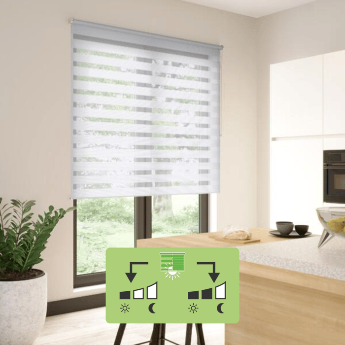 Bolero blanco día-noche ciego