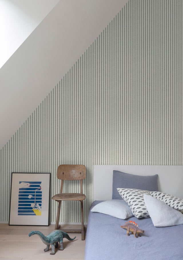 Papier peint intissé Rayure linely INSPIRE vert