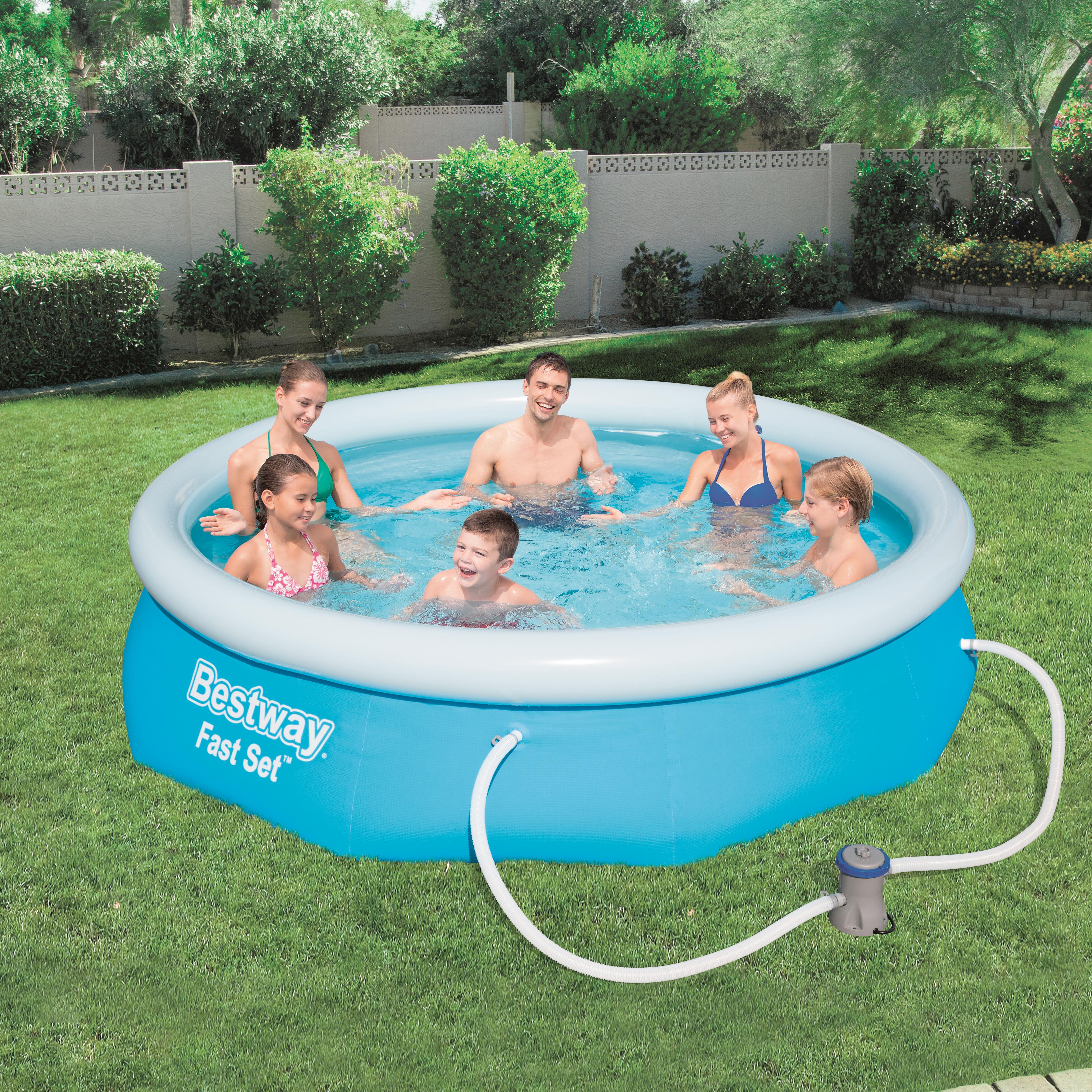 Piscina hinchable de PVC redonda de ø3,05x0.76 m con depuradora de cartucho BESTWAY - 13