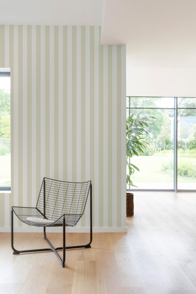 Papier peint intissé Rayure jovan INSPIRE beige