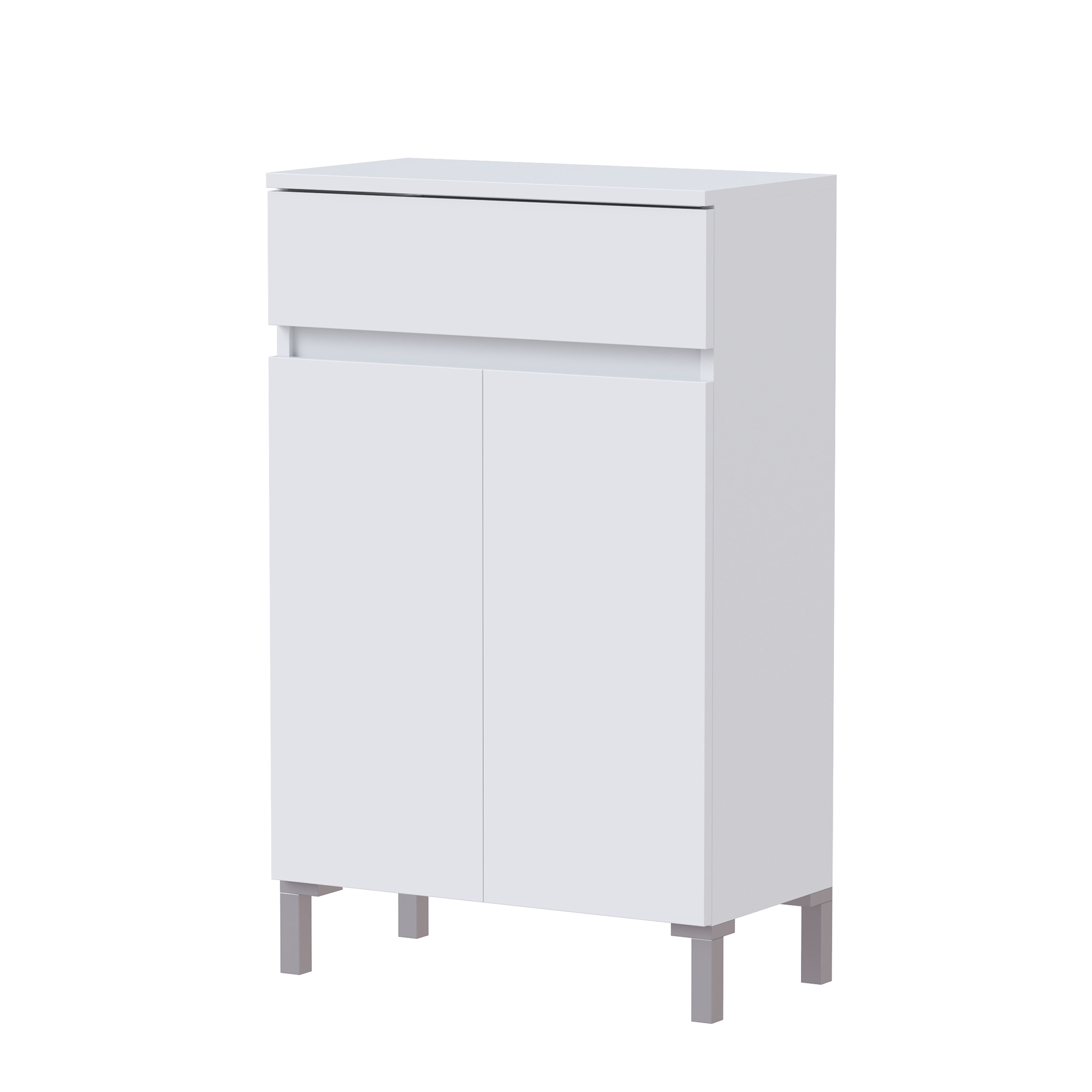 Coqueta de baño new essential blanco mate 54.5x88.5x29 cm