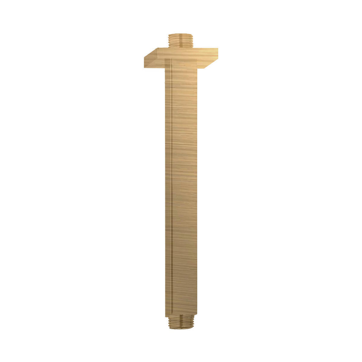 Brazo techo cuadrado maier 20 cm bronce mate