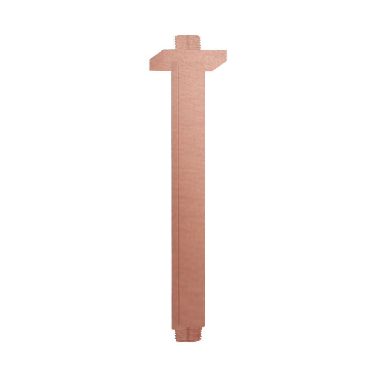 Brazo techo cuadrado maier 20 cm cobre mate