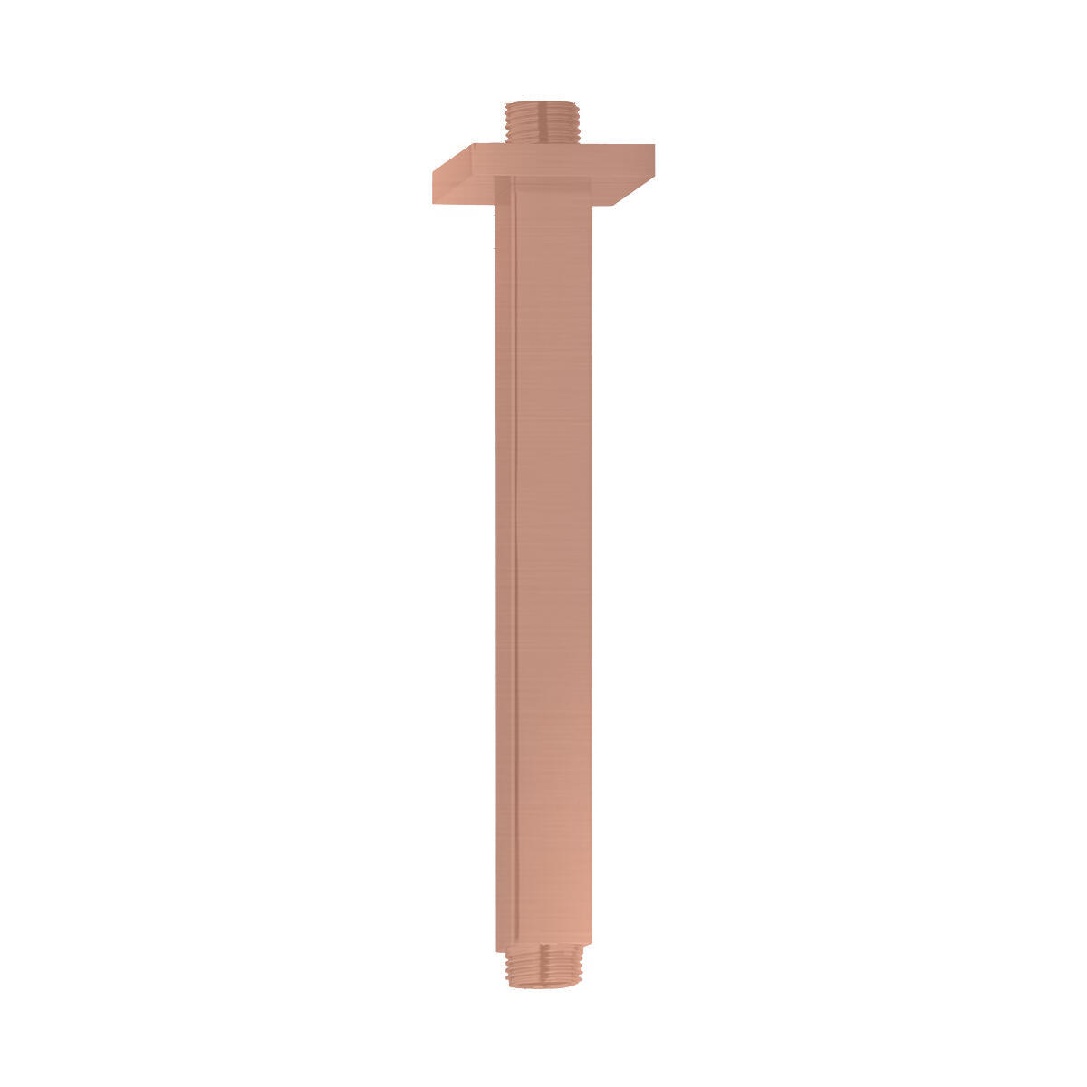 Brazo techo cuadrado maier 20 cm oro rosa