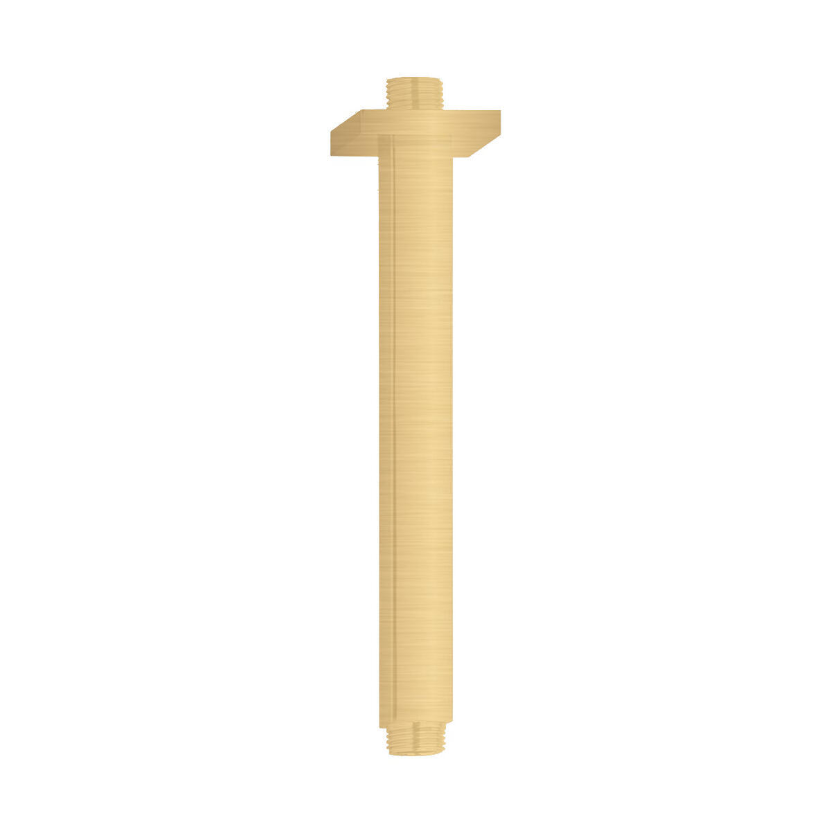 Brazo techo cuadrado maier 20 cm oro cepillado