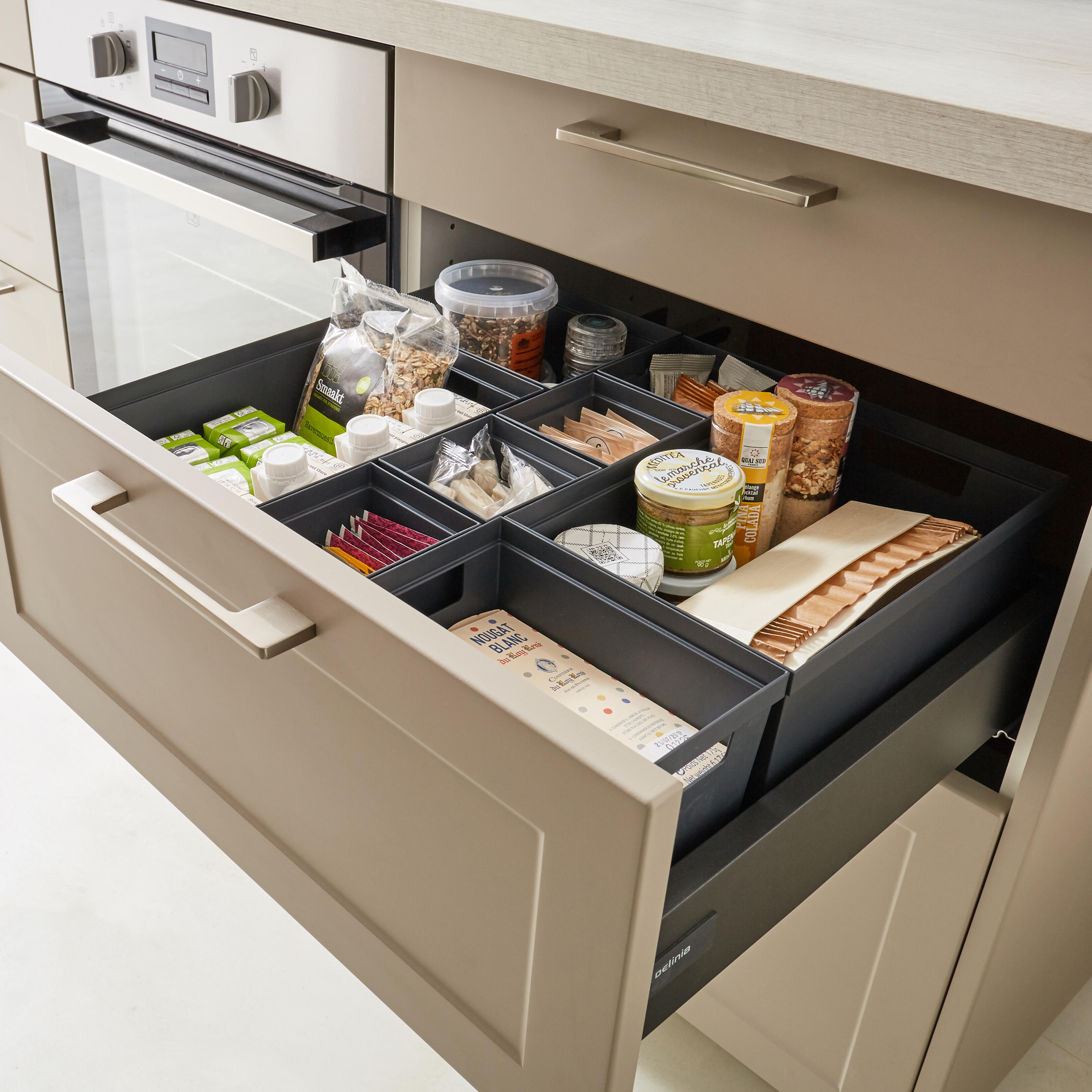 Porta utensílios Delinia 30X20X14.7 cm cinza escuro - 2