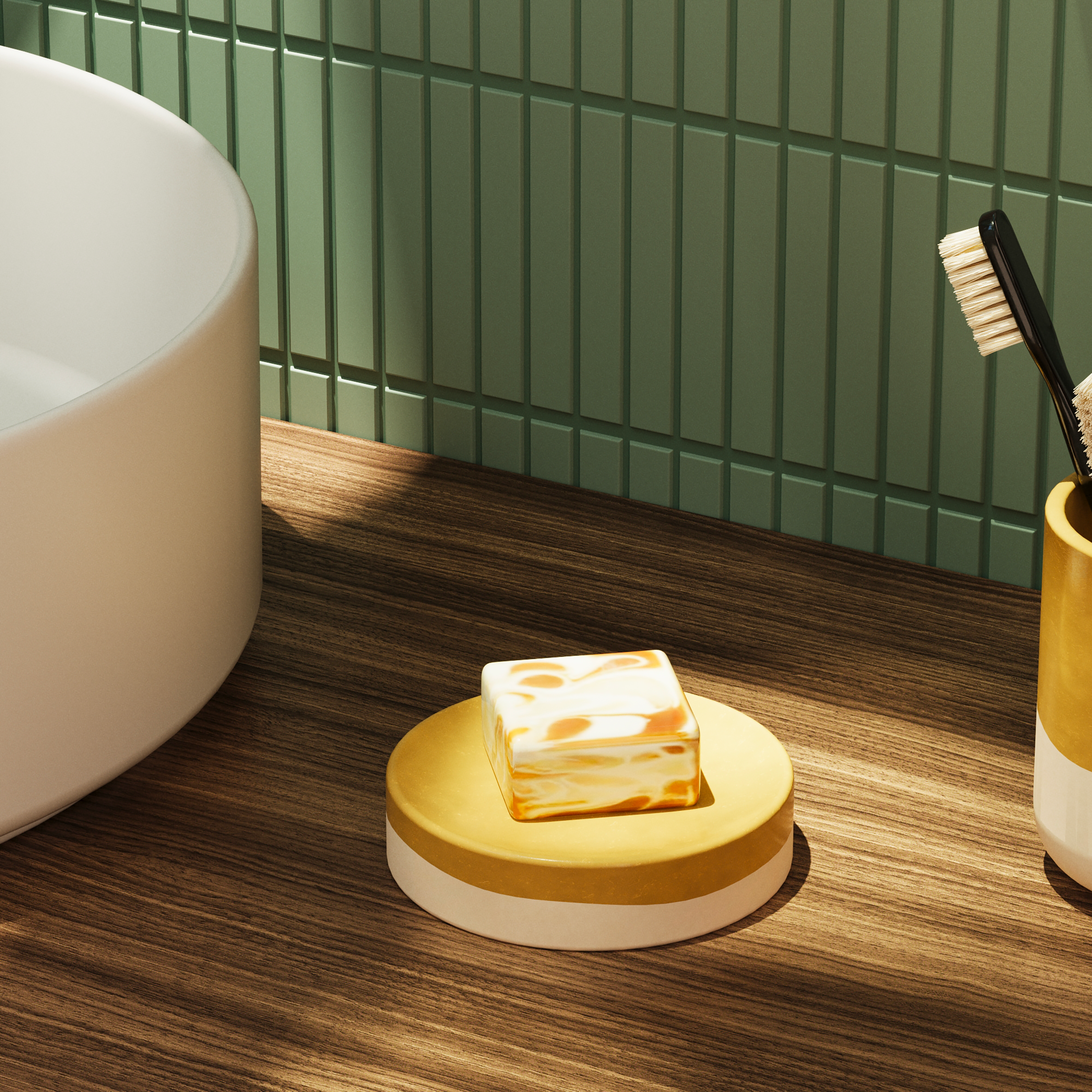 Porte-savon Glaze pecan SENSEA - 3