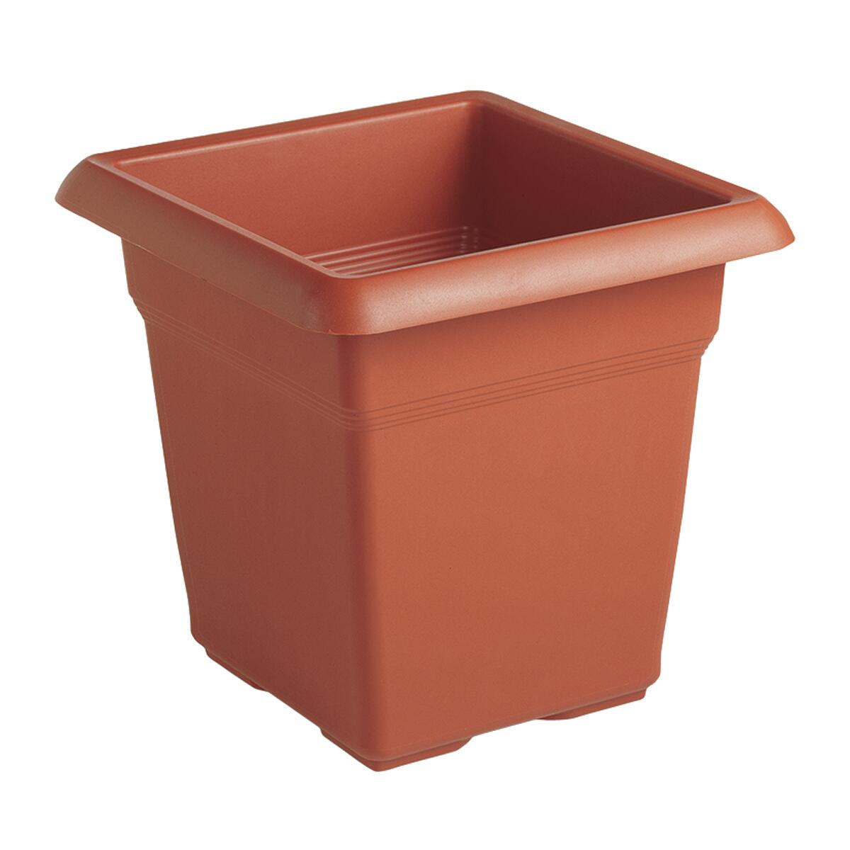 Vaso Cubico Cottage In Polipropilene Colore Marrone H 56 X L 30 X P 30 Cm 32825471
