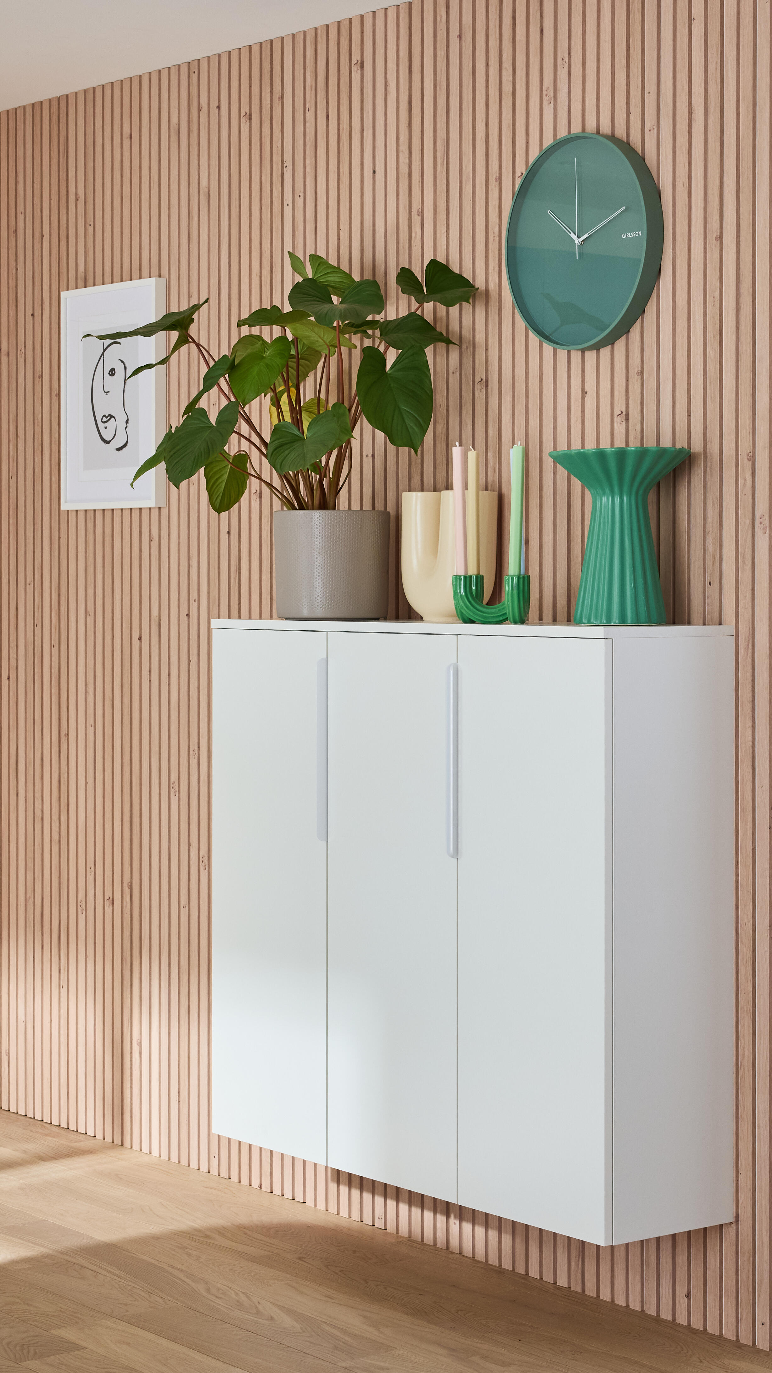 Cadre Lila, H.40 x l.30 cm blanc, INSPIRE - 2