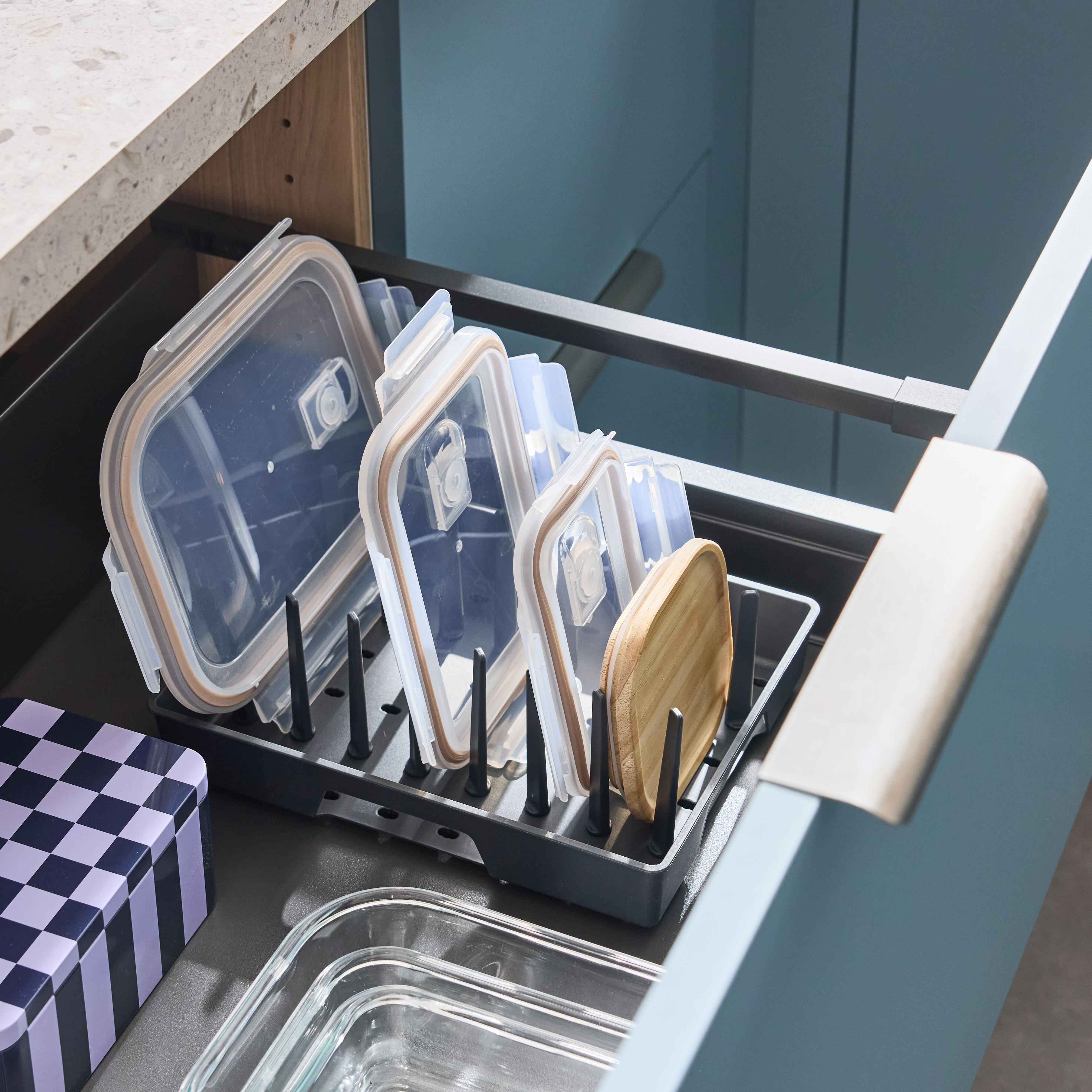 Range-couvercles boîtes de conservation gris DELINIA ID - 2