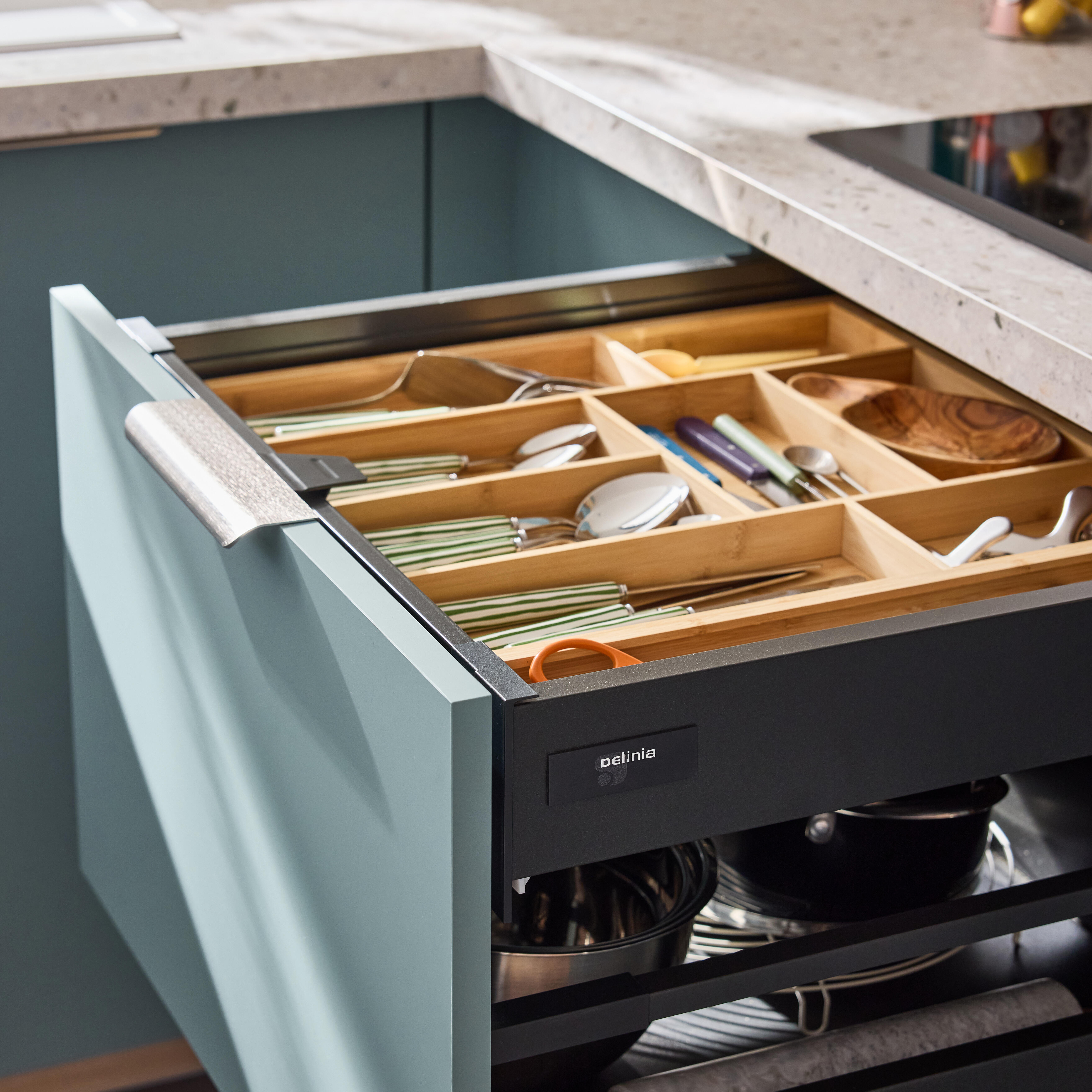 Range-couverts extensible bambou l.42 x P.45.8 cm x H.4.2 cm - 2