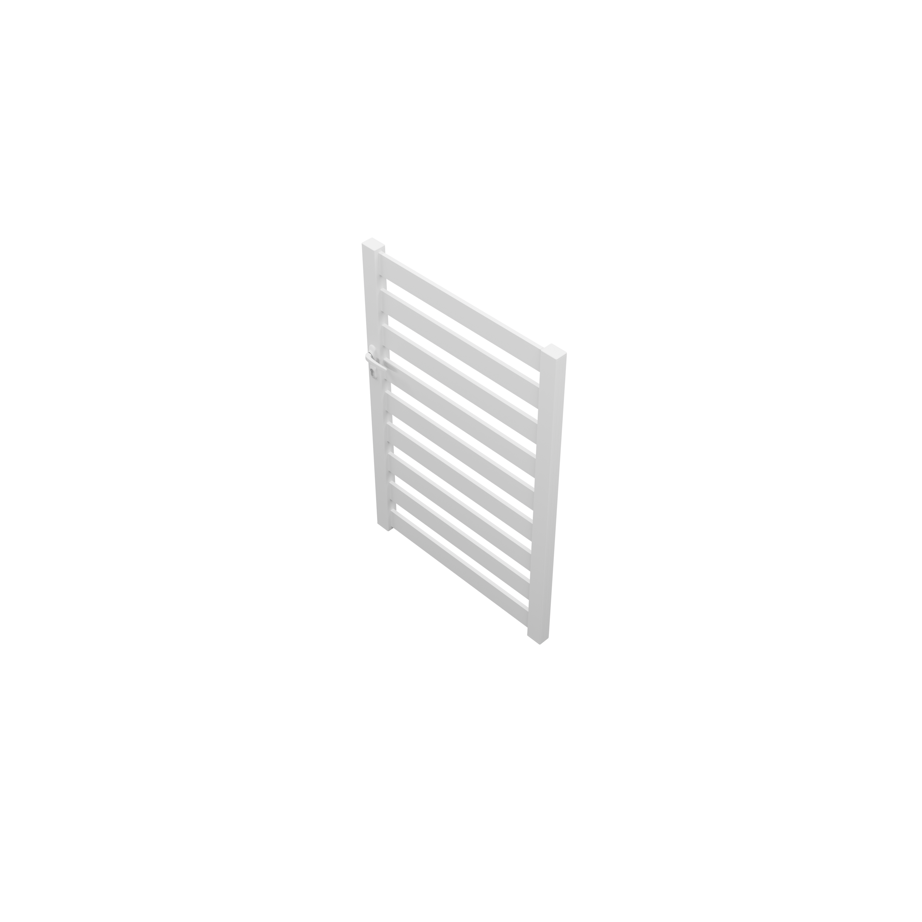 Cancelletto GARDENGATE in alluminio bianco H 150.6 x L 100 cm - 4