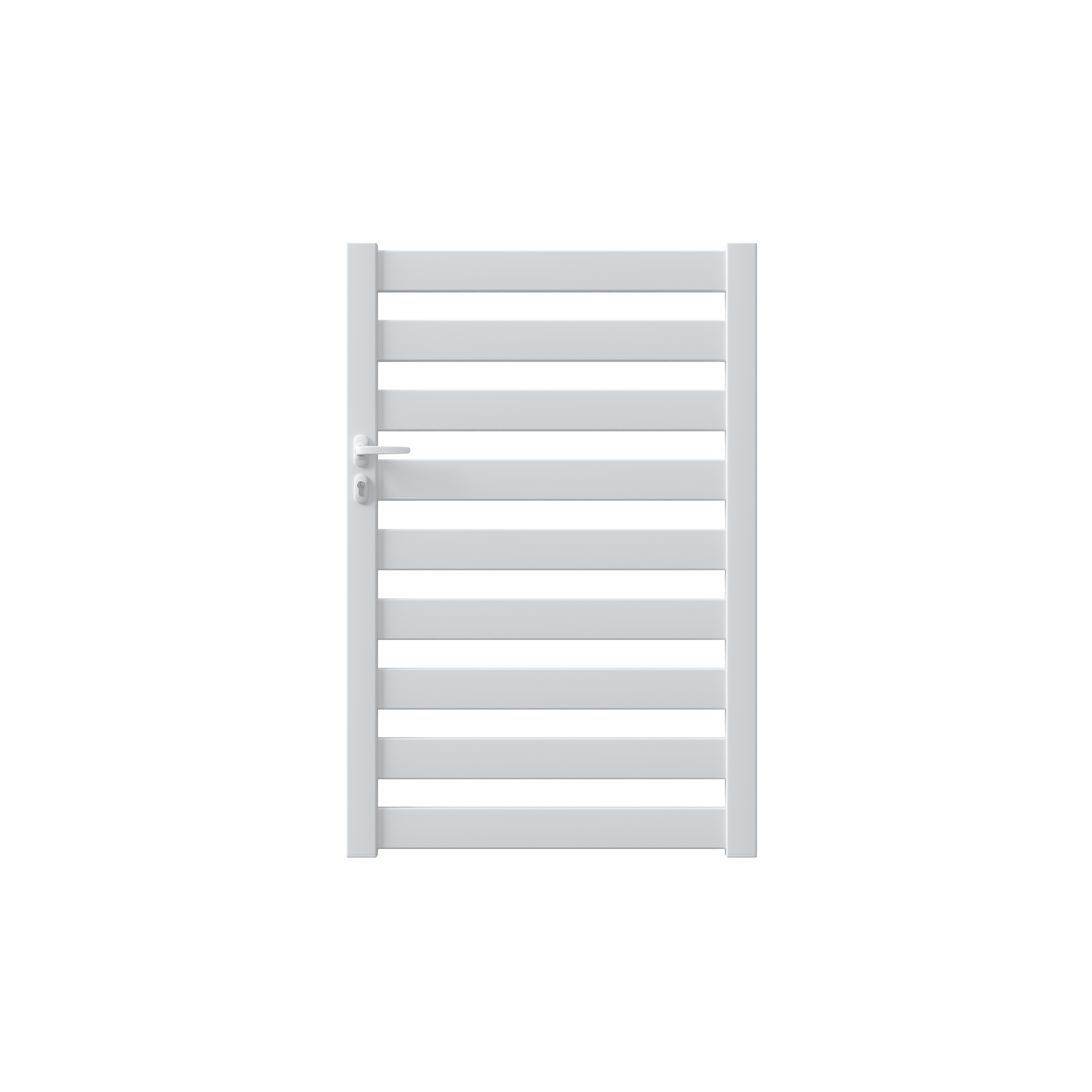 Cancelletto GARDENGATE in alluminio bianco H 150.6 x L 100 cm - 3