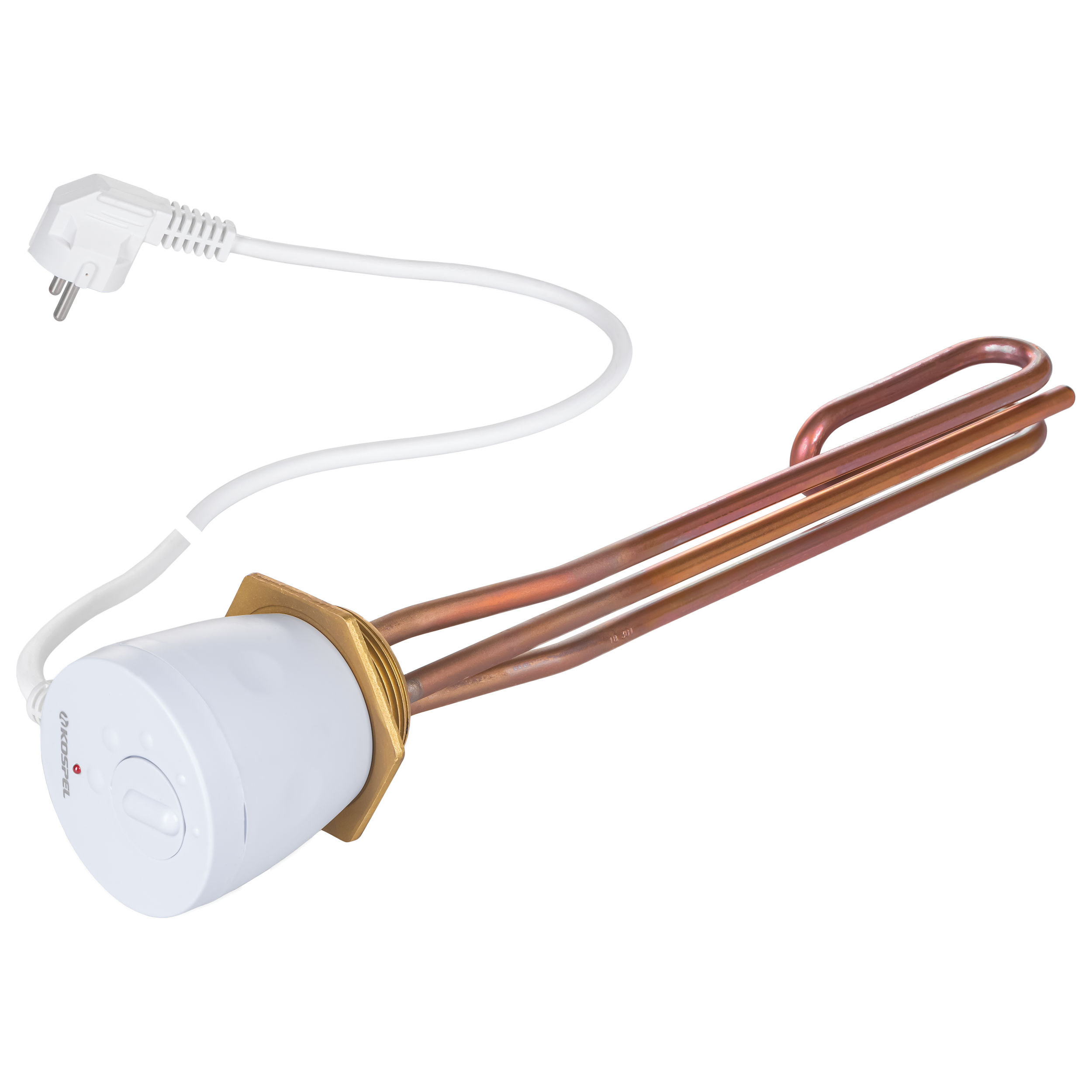 Grzałka elektryczna z termostatem GRW 3,0kW 230V 6/4"