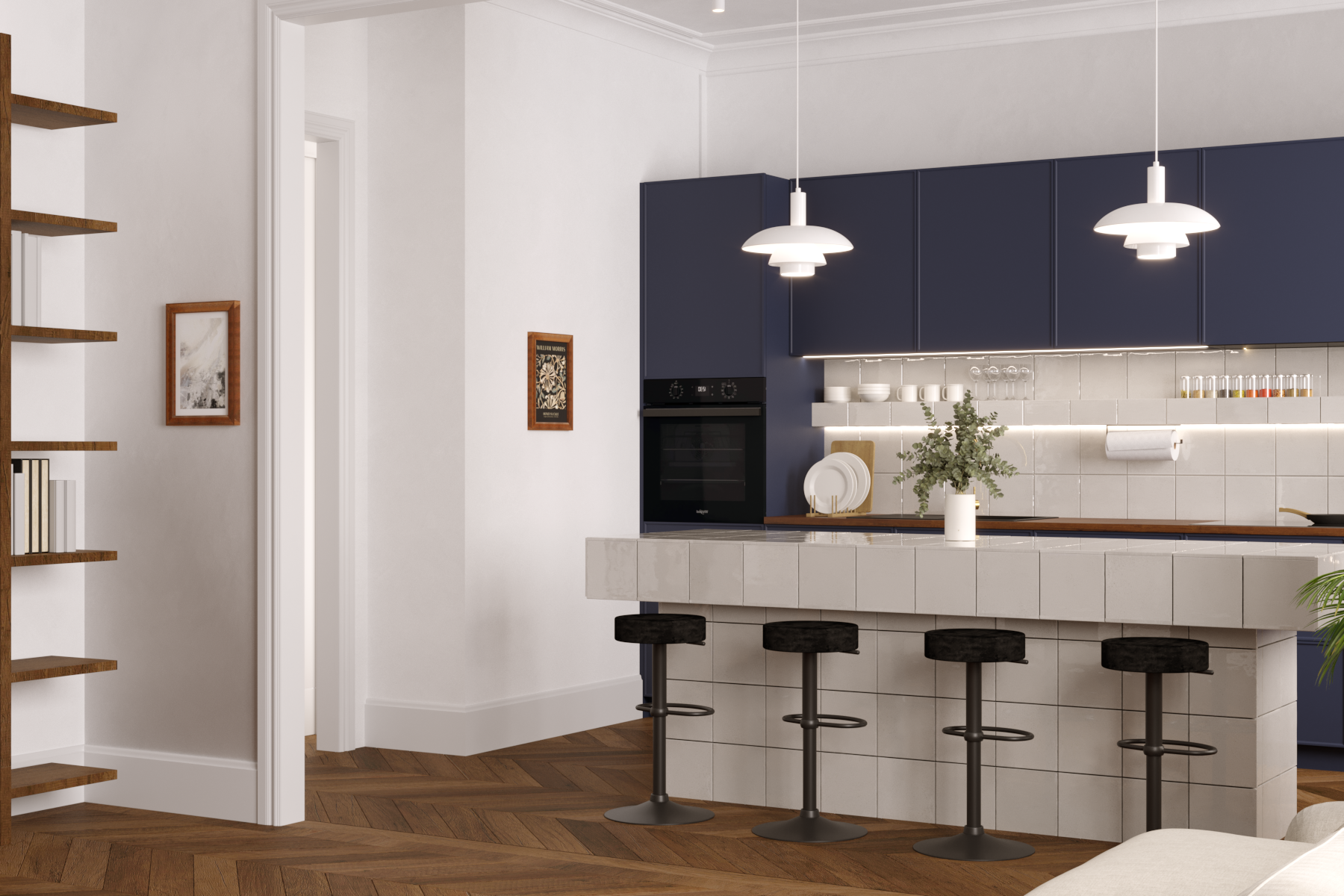 Lampa wisząca Ferro biała E27 Milagro - 4