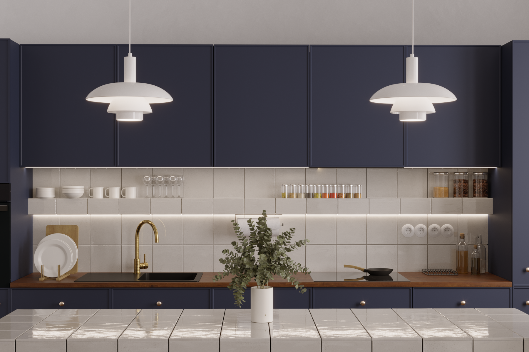 Lampa wisząca Ferro biała E27 Milagro - 2