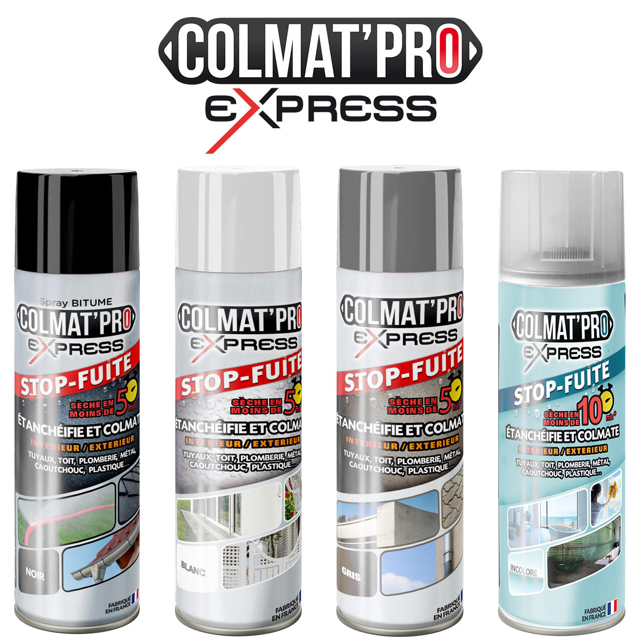Spray bitumeux COLMAT'PRO blanc 300 ml PASSAT - 2