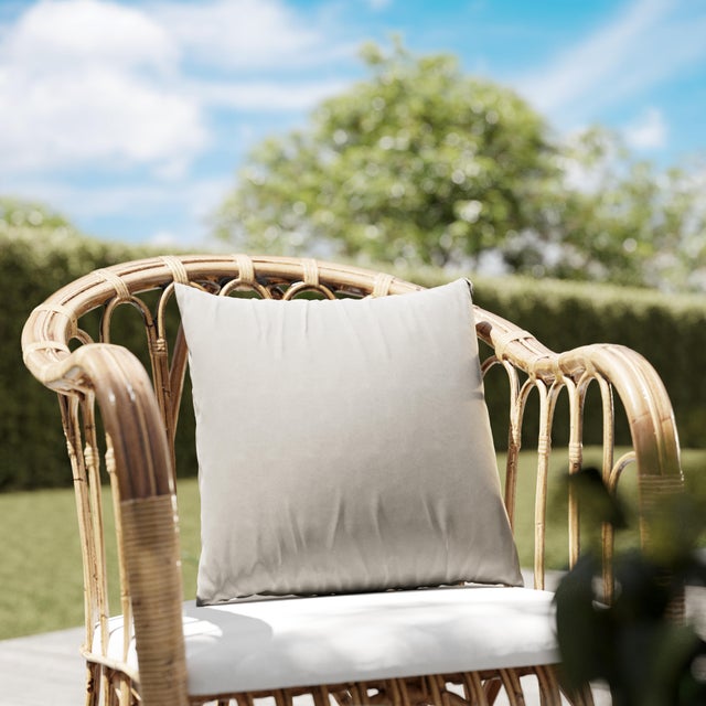 Cojín decorativo de jardín Liso beige 45x45 cm