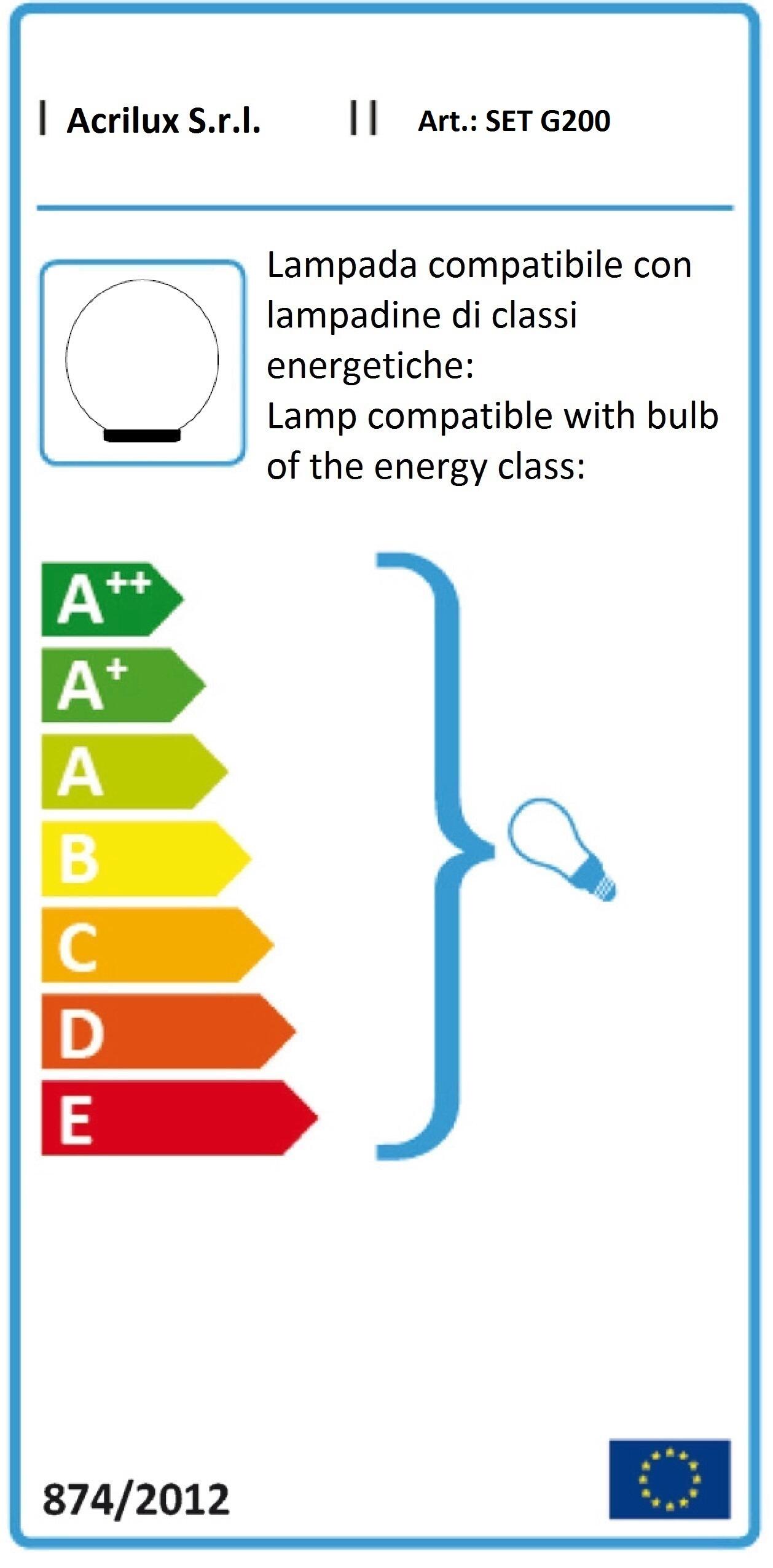 Sfera per palo diam. 20 cm, bianco - 2