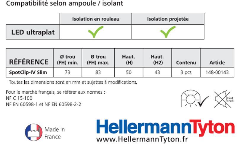 Lot de 3 cloches de protection pour spot à encastrer ultraplat noir - 4