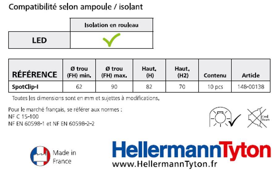 Lot de 10 cloches de protection pour spot à encastrer Spotclip I noir - 4