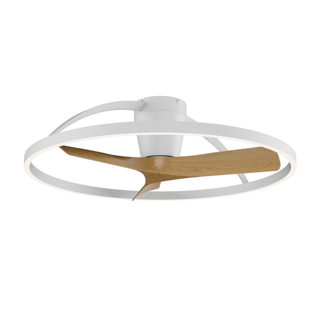 Ventilador de techo con luz silencioso DC 32W con mando ø75 cm Nepal II MANTRA marrón luz CCT 3 aspas| 6 velocidades| modo verano/invierno| brisa| temporizador| recomendado para <13m²