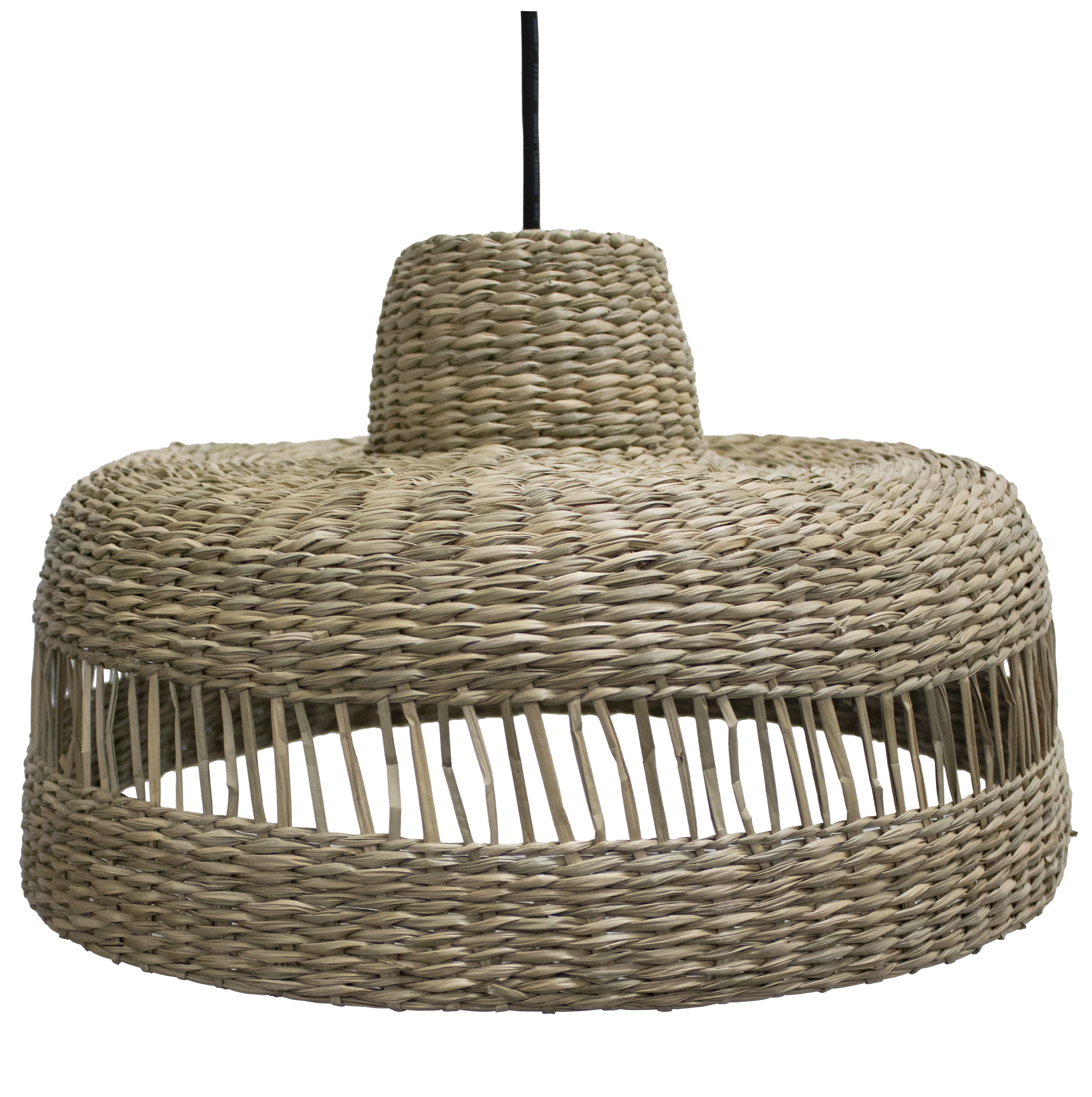 Lámpara de techo colgante de exterior de mimbre marrón 1 luz E27 INSPIRE Cambril 45 cm - 5