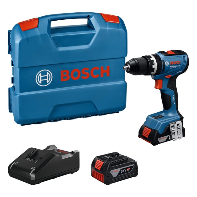 Perceuse à percussion BOSCH PROFESSIONAL GSB 18V-65, 65 Nm + 2 batteries 4Ah/2Ah