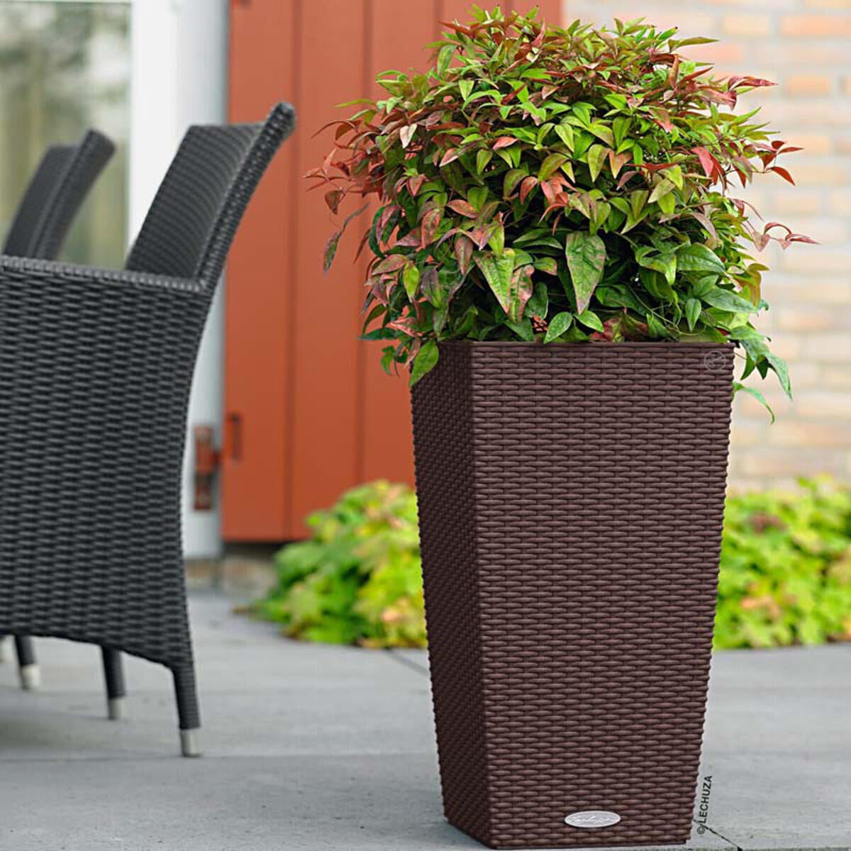 Vaso autoirrigante LECHUZA in polipropilene marrone H 56 x ø 30 cm - 2