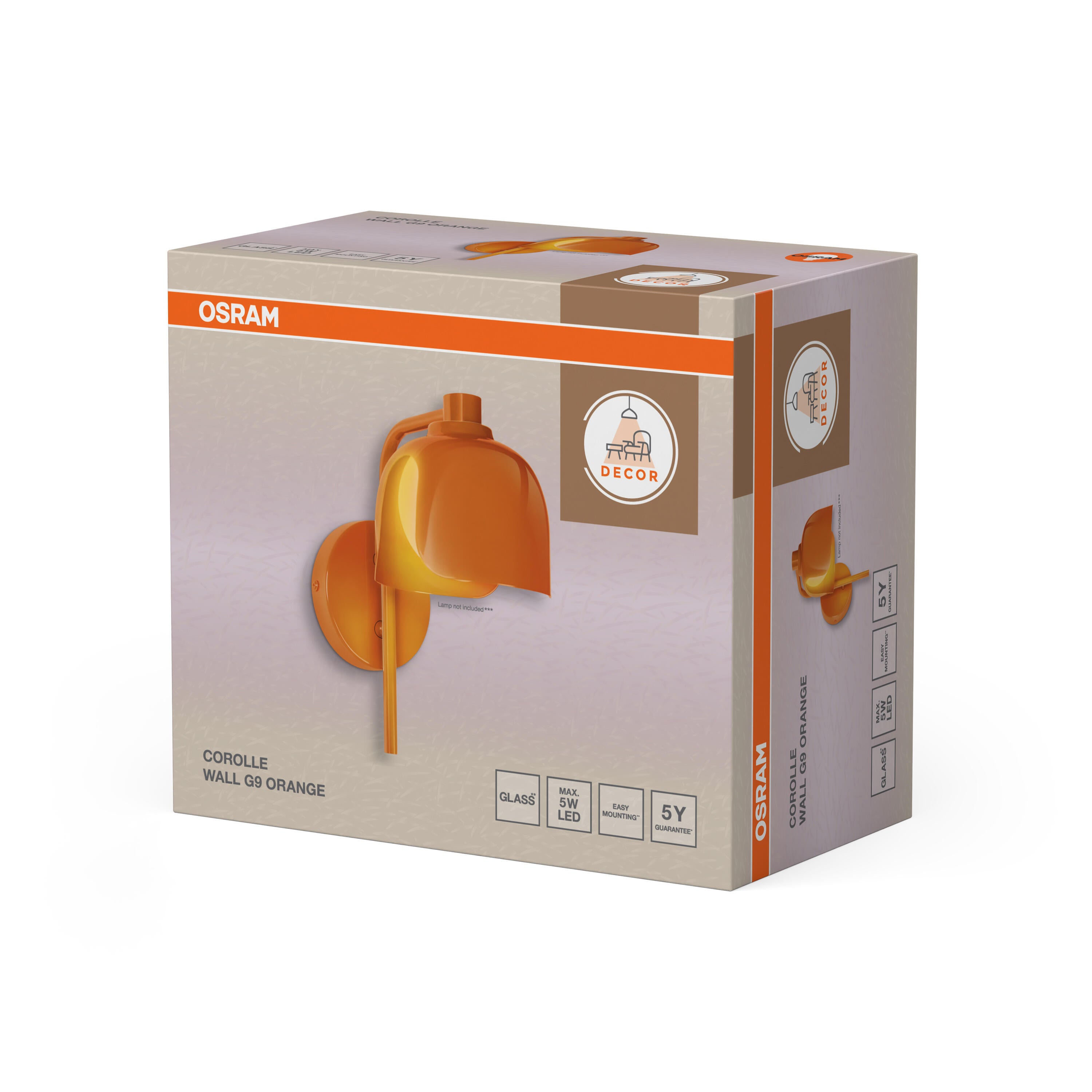 Applique G9 Corolle orange OSRAM - 6