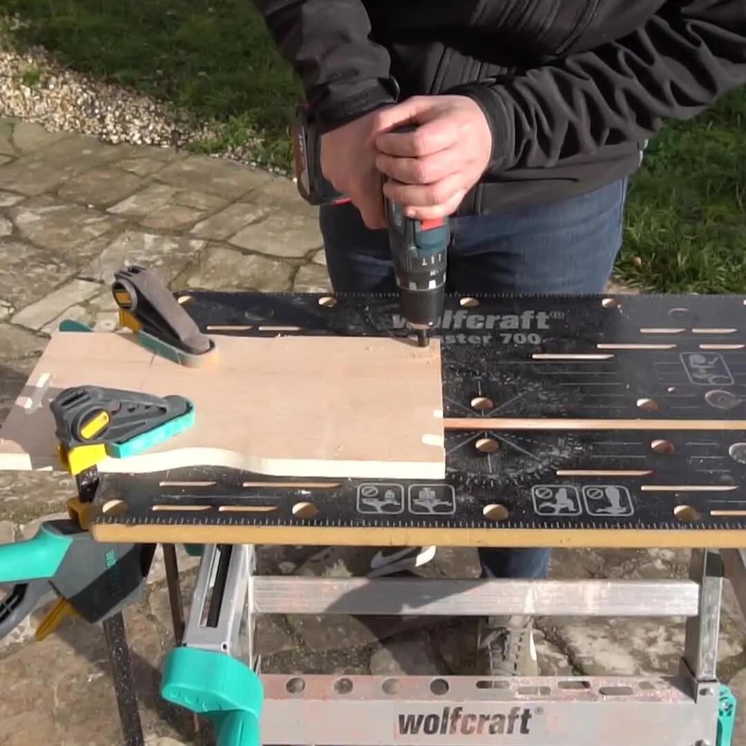 Zestaw zdzieraków do drewna z fazownikiem 2540000 5 sztuk WOLFCRAFT - 2