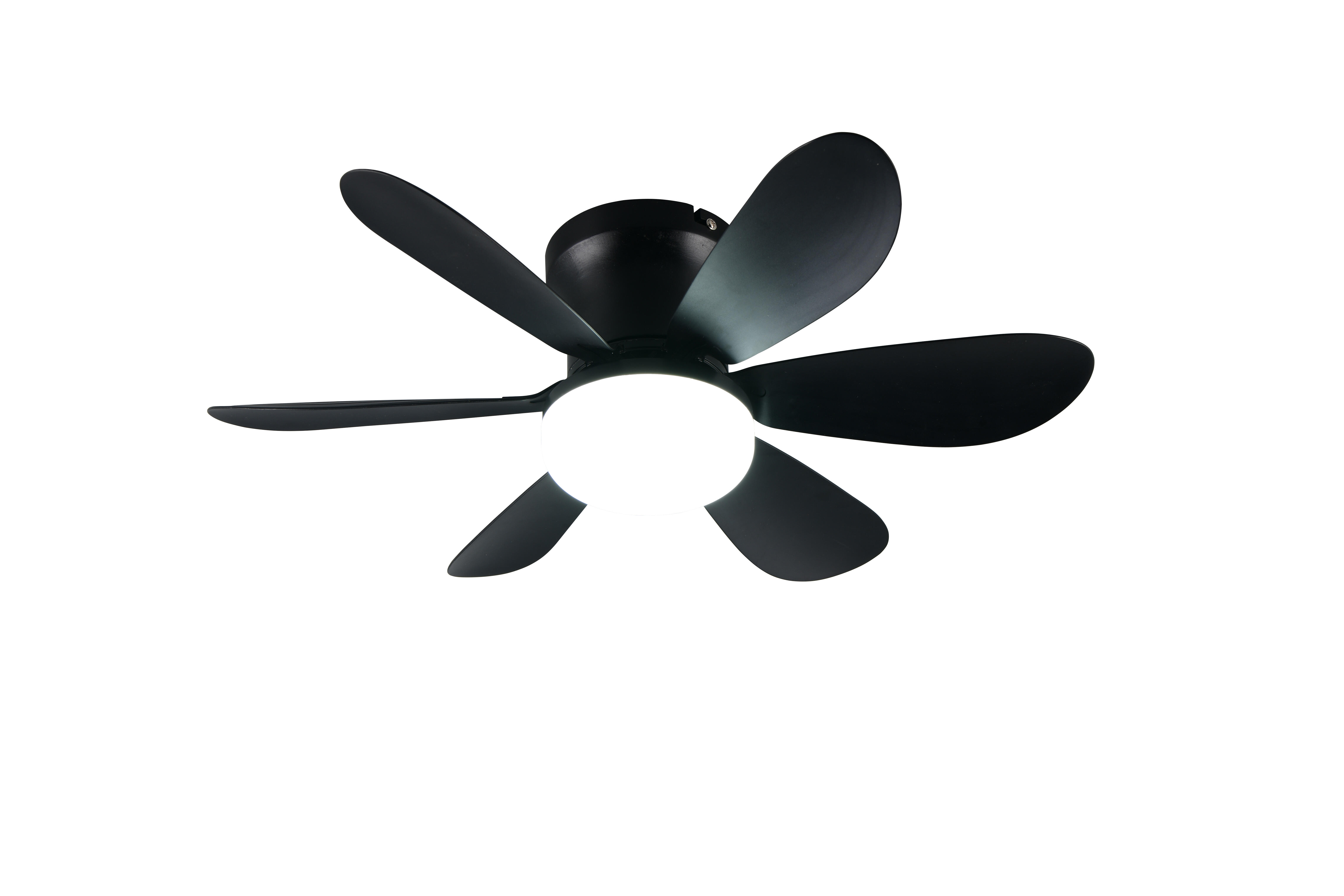 Ventilador de techo con fuente de luz ac lund negro 52 cm