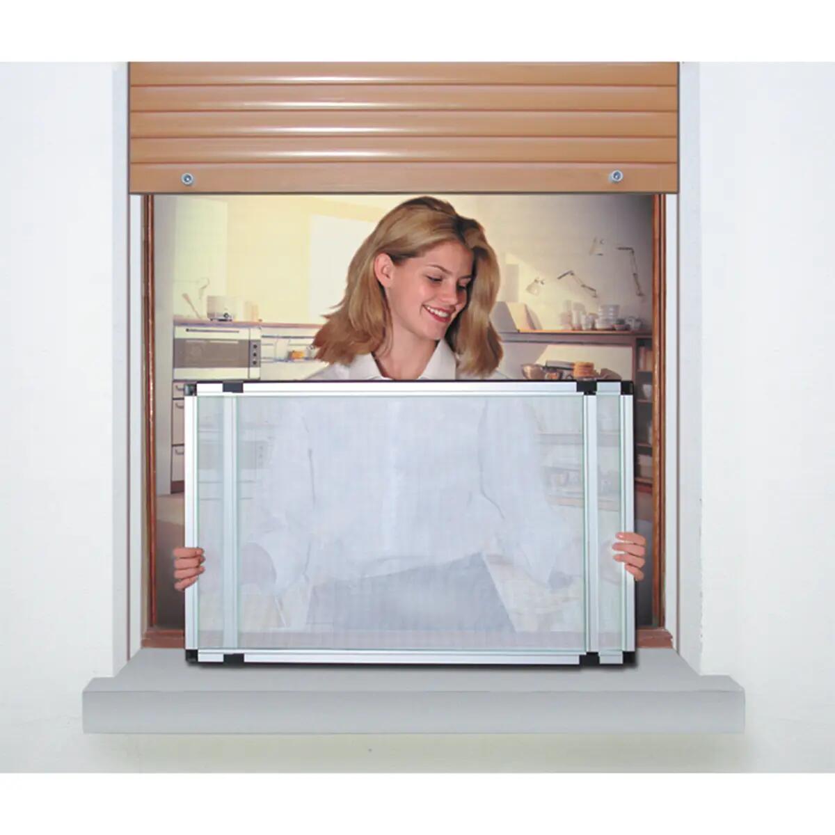 Zanzariera scorrevole  Derby MEDAL larghezza regolabile da 50 x H 40 cm bianco - 2