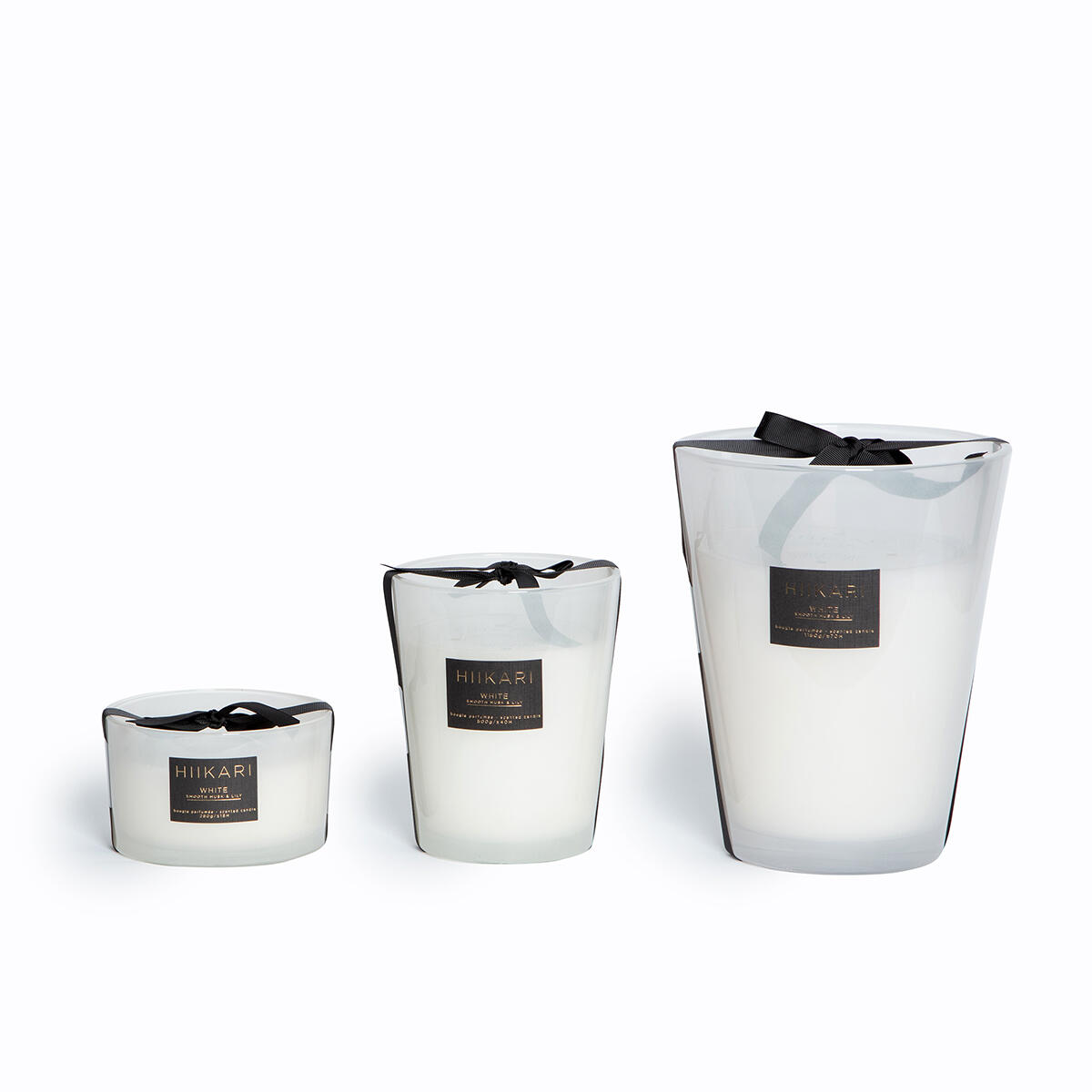 Vela perfumada Sign smooth musk lily XL 1150g 70h branca - 6