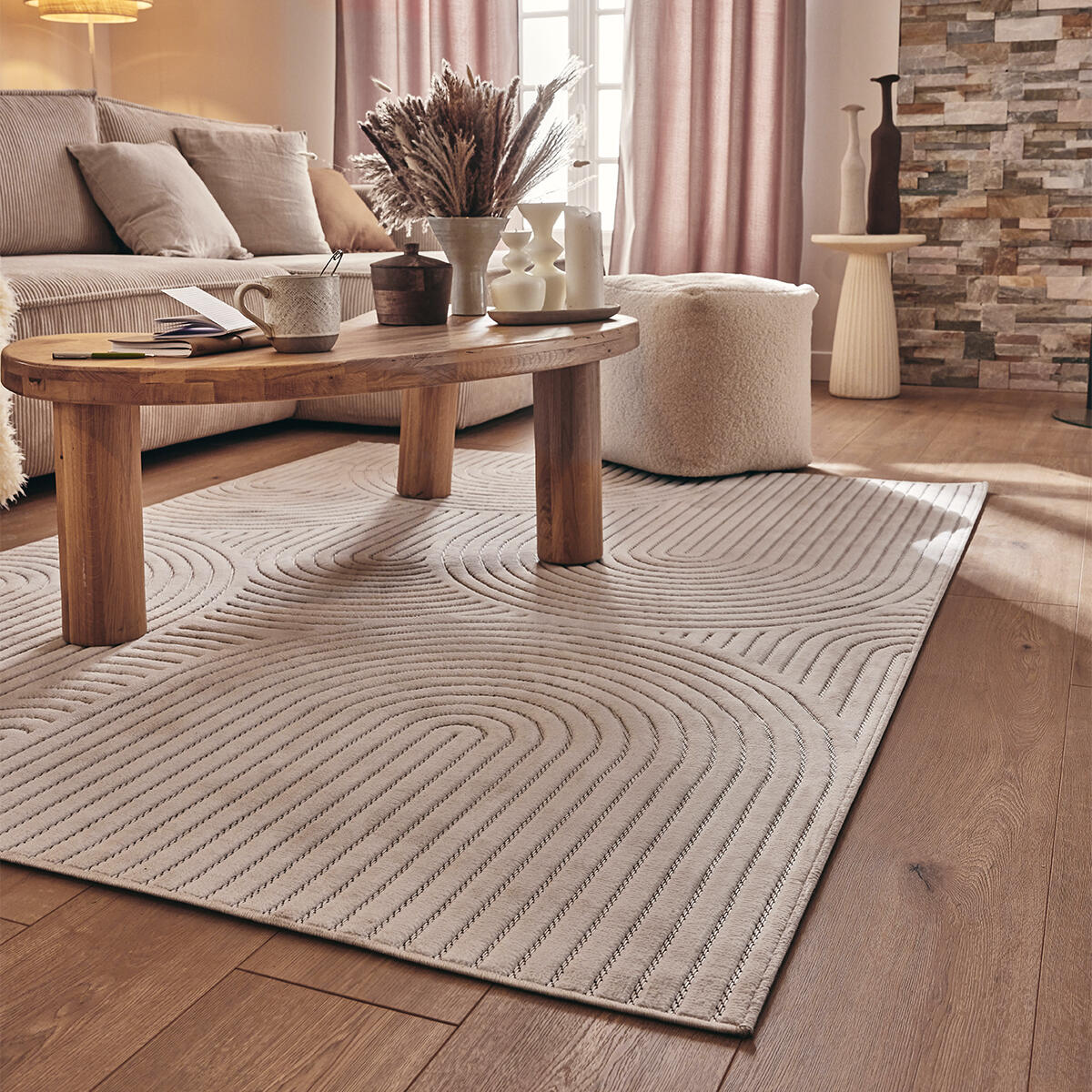 Tapete de interior Lanzarote 150x200cm branco - 9