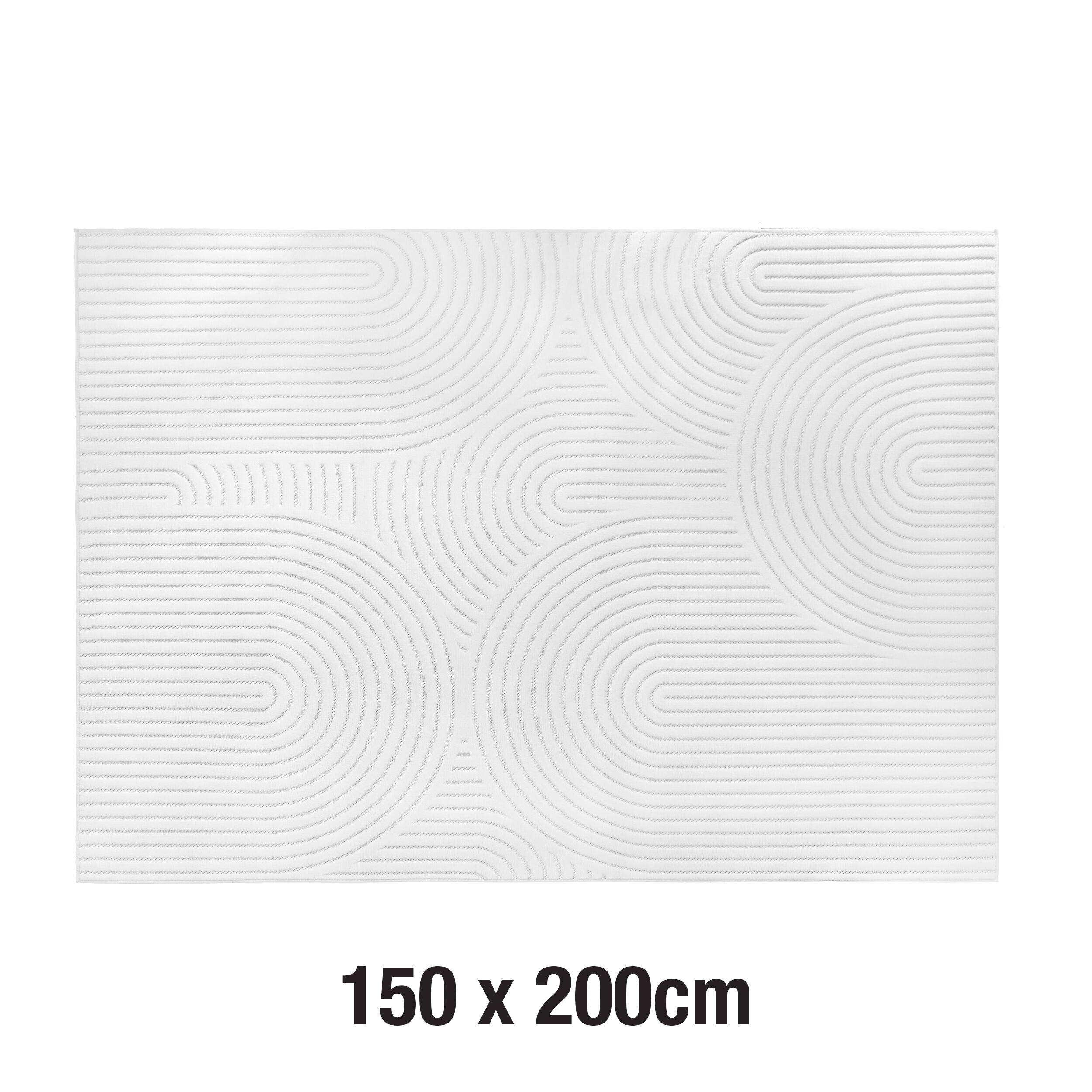 Tapete de interior Lanzarote 150x200cm branco - 2