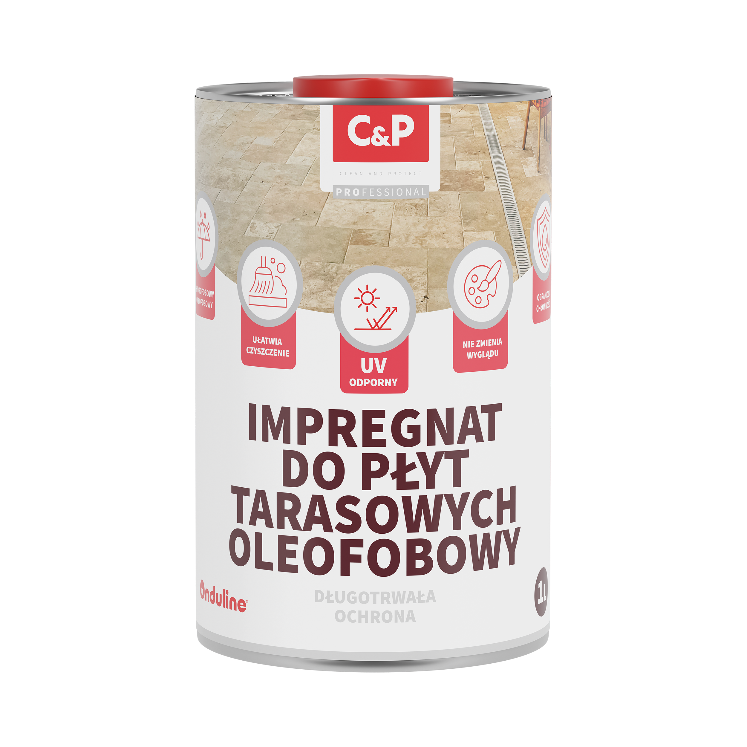 Impregnat do płyt tarasowych oleofobowy C&amp;B 1 litr