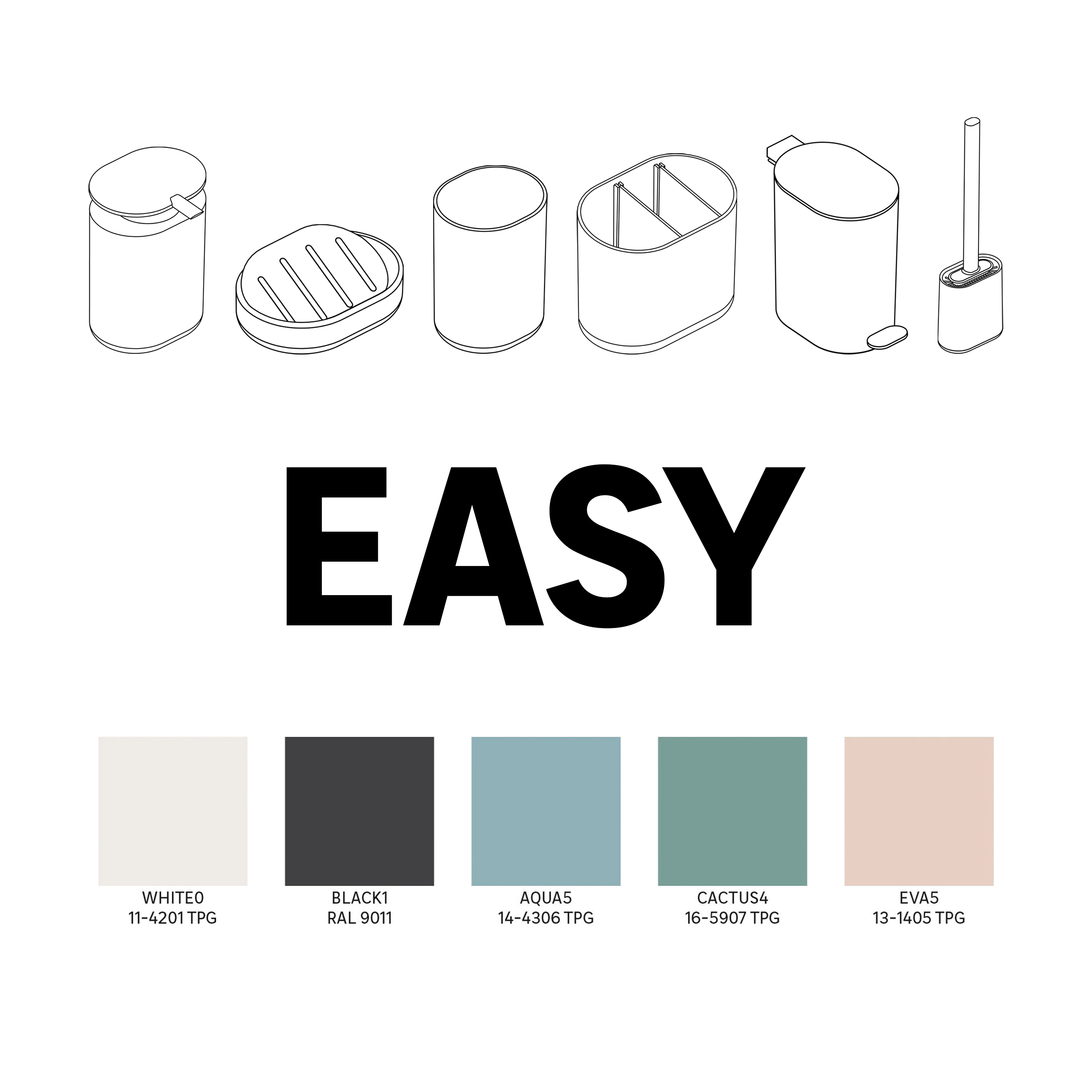 présentation gamme accessoires salle de bain easy sensea - 0