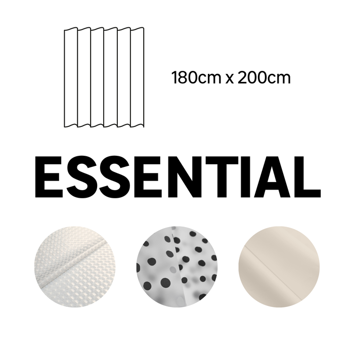 présentation rideaux douche essential sensea