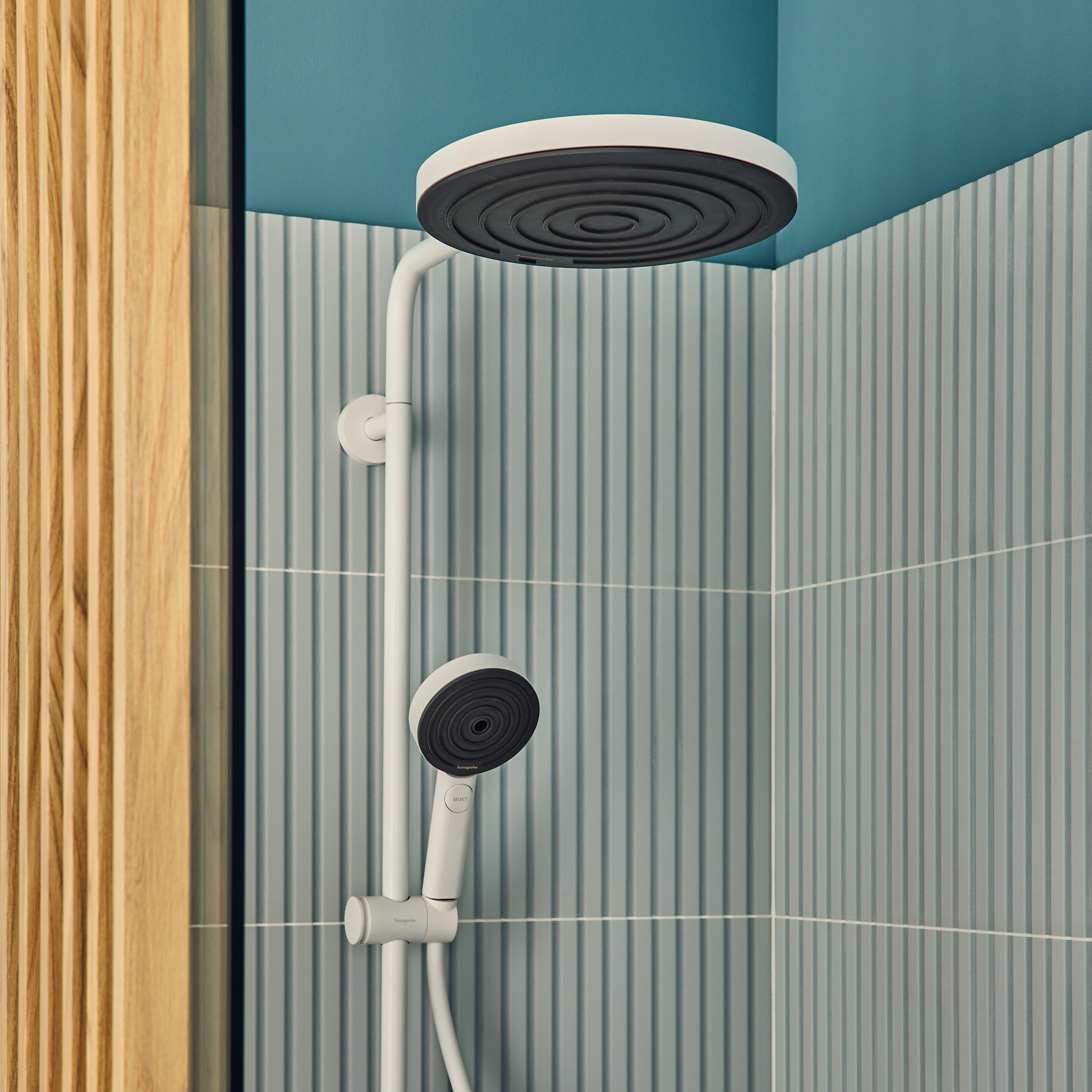Colonne de douche mitigeur thermostatique 3 jet(s) blanc Pulsify puro HANSGROHE - 7