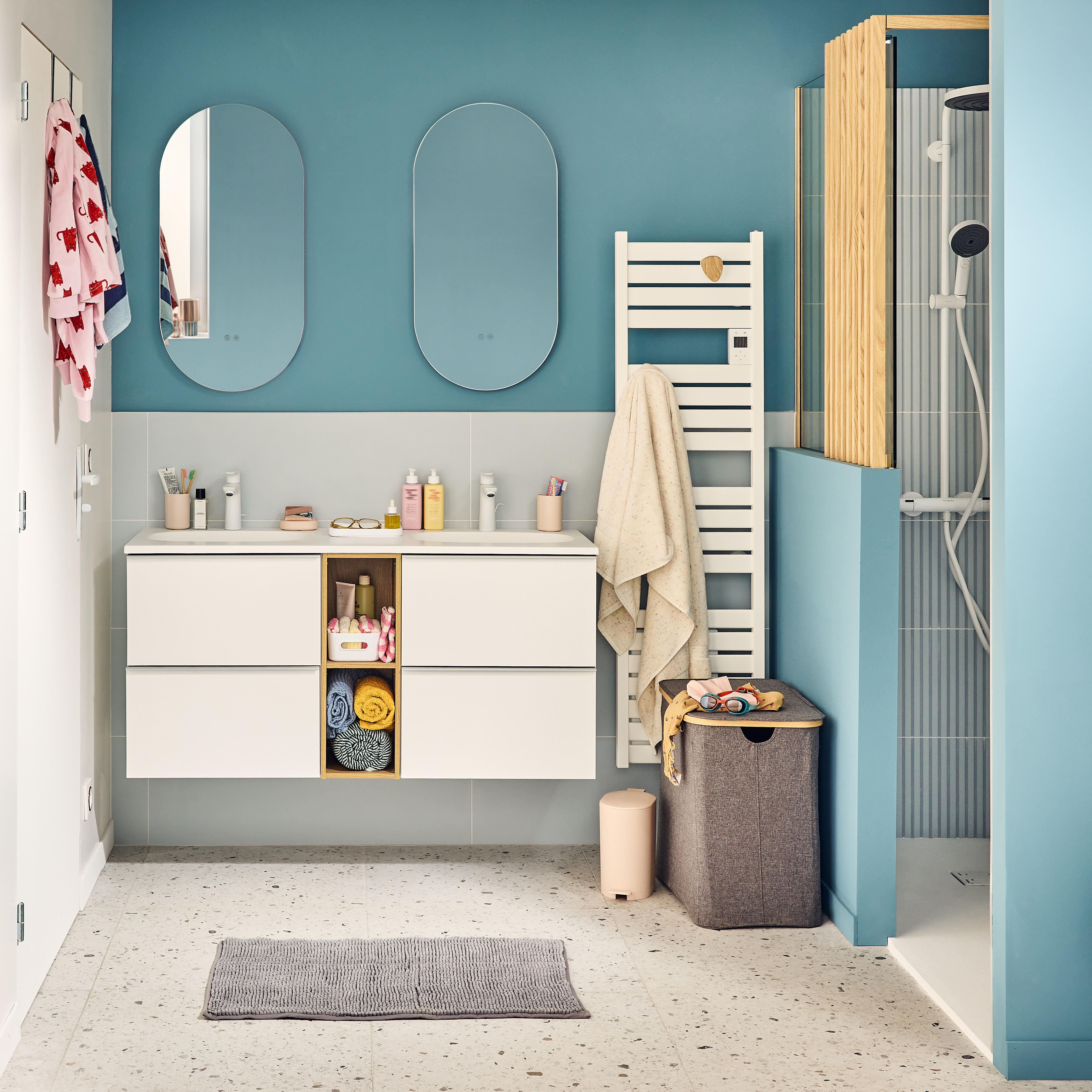 Sèche-serviettes électrique connecté Kelud Slim Ventilo SAUTER 1500W blanc - 3