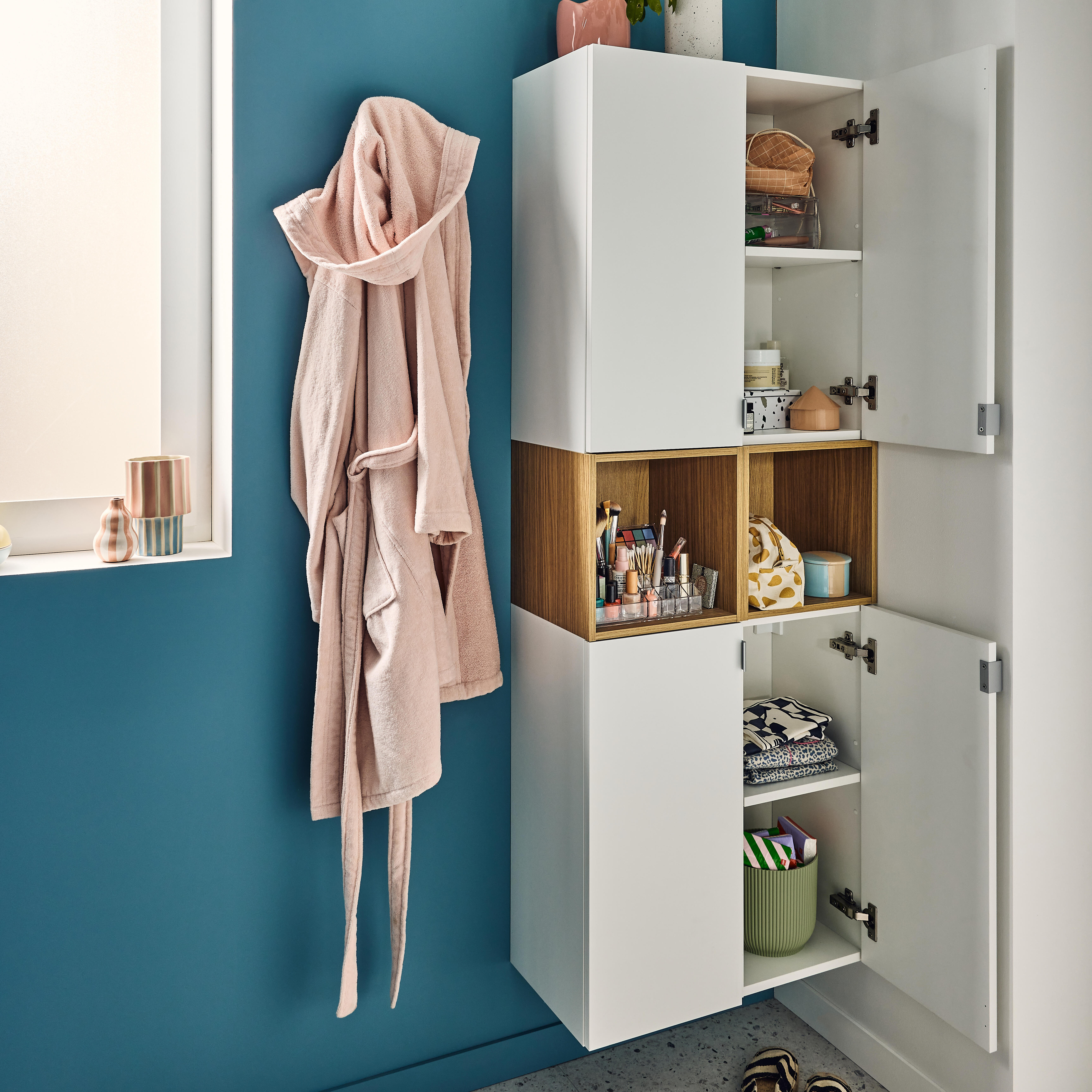 Columna de baño Modern marrón 30x161.6x30 cm - 7