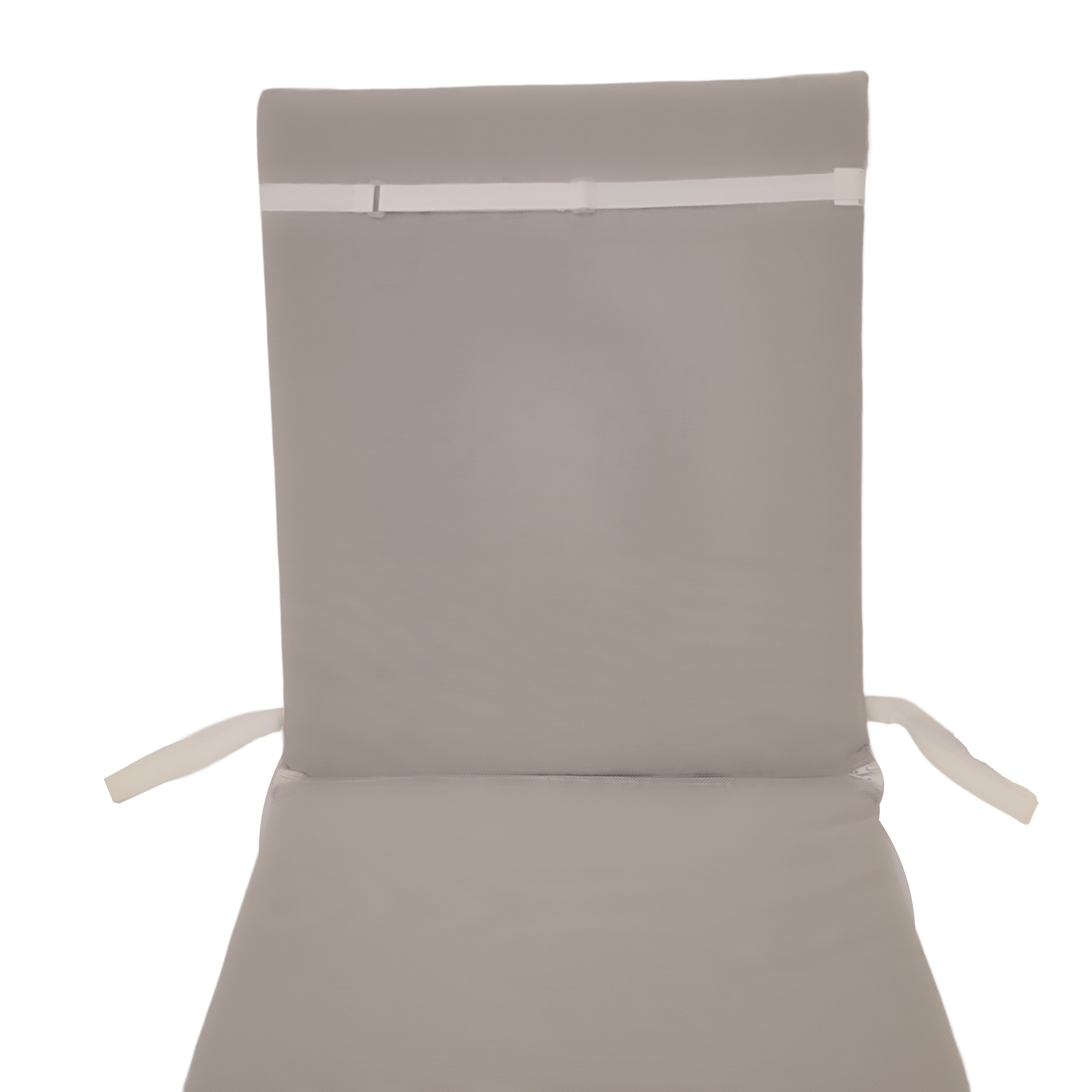 Cojín de tumbona Olefina marrón, blanco 60x190 cm - 3
