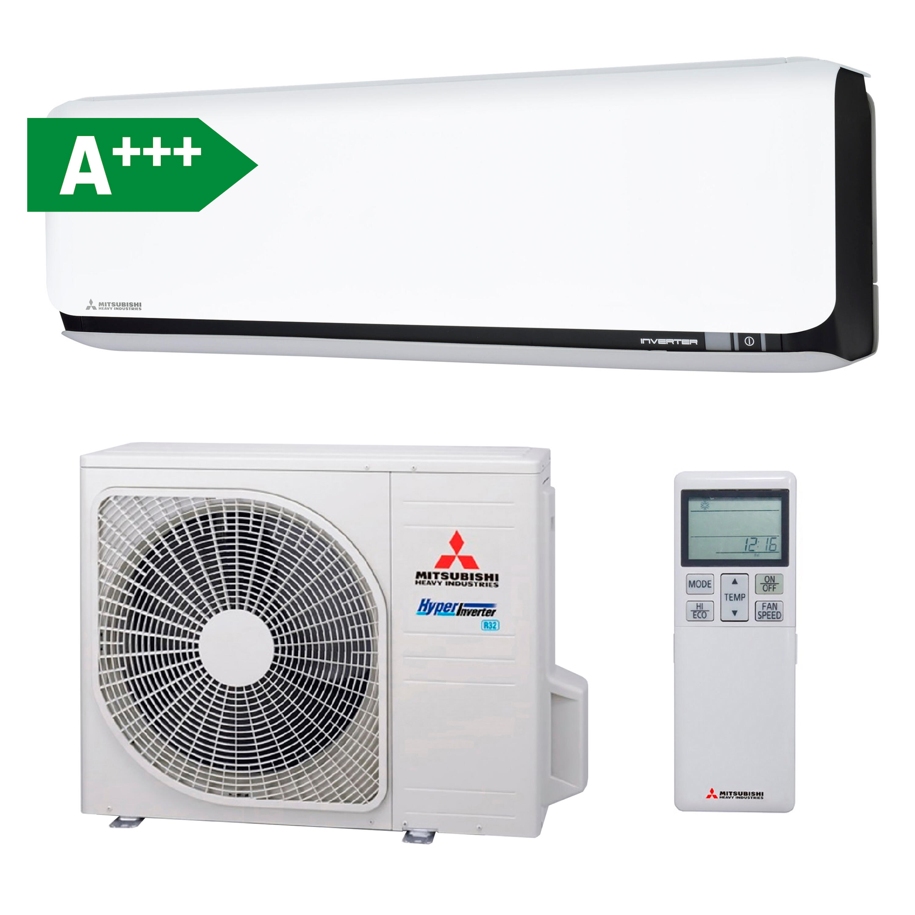 Aire acondicionado 1x1 mitsubishi diamond 20zsx-wft a+++ 1720 fg blanco/negro wifi