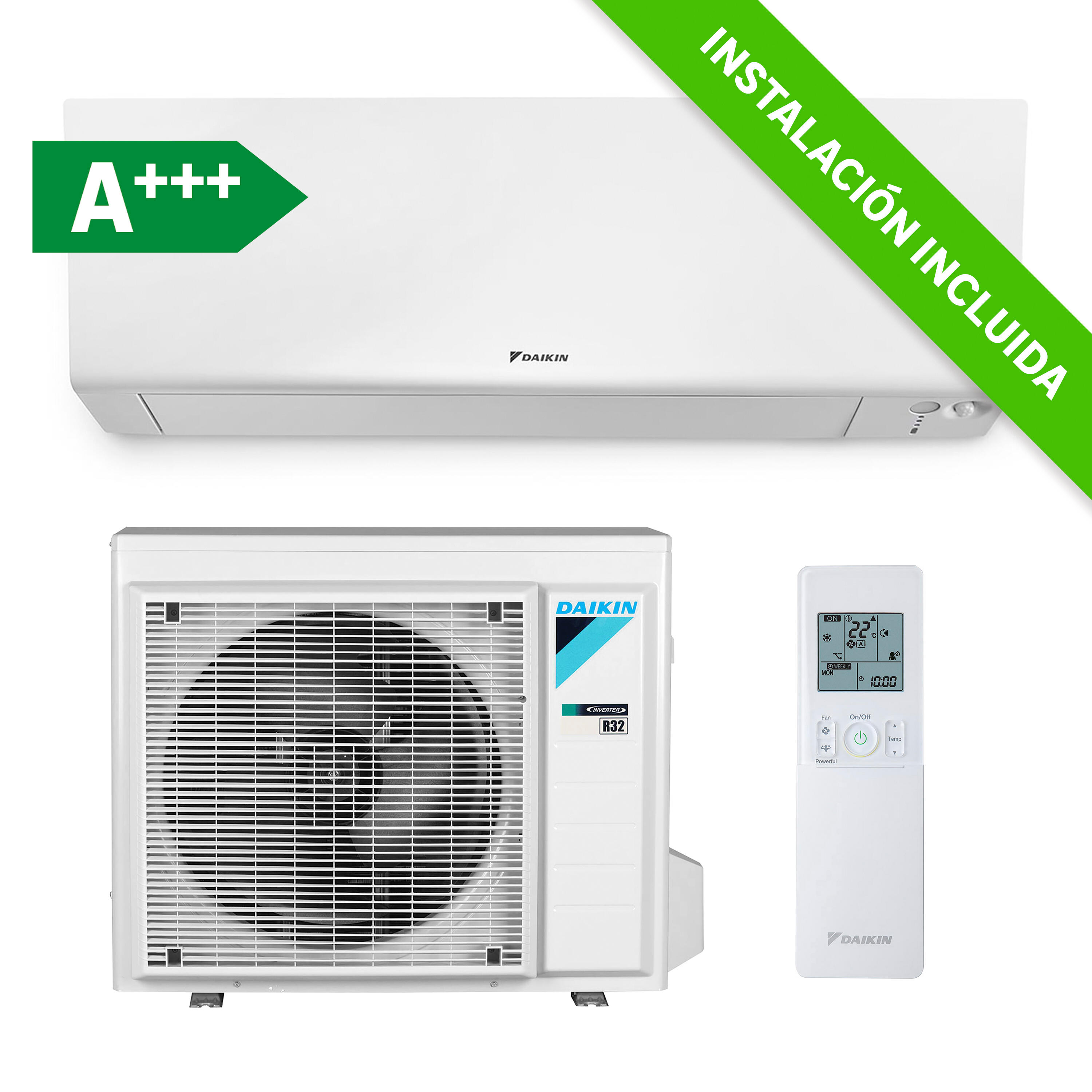 Aire acondicionado 1x1 daikin perferatxm 25r a+++ wifi 2150 fg instalación incluida