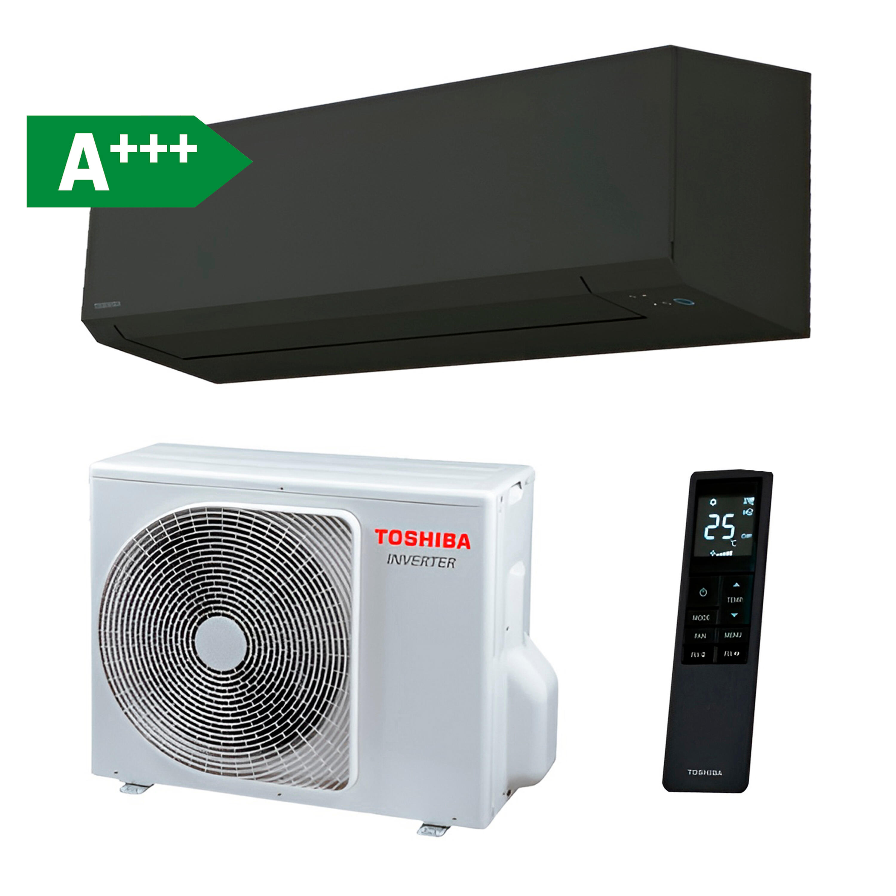 Aire acondicionado 1x1 toshiba shorai edge a+++ 1720 fg wifi negro