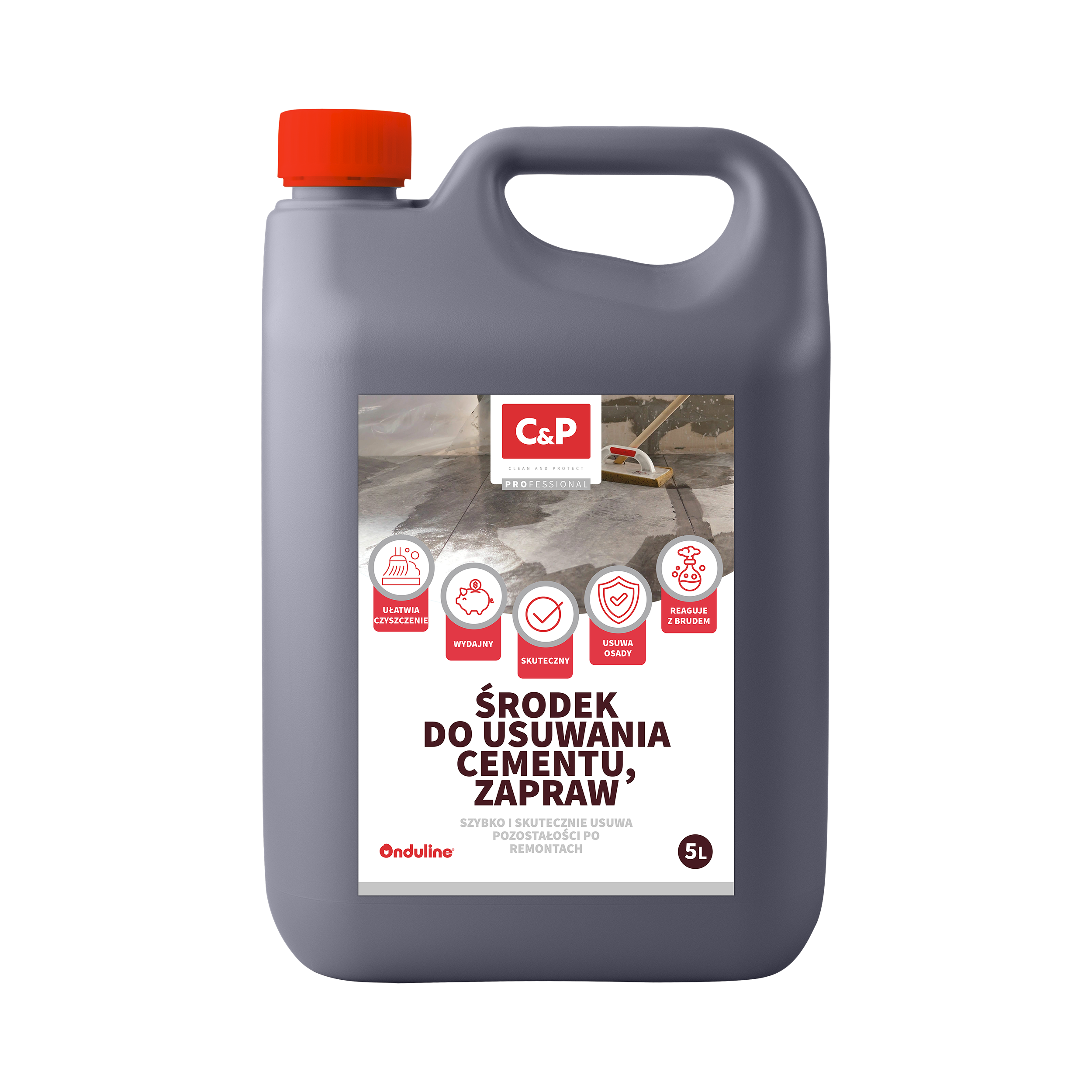 Środek do usuwania cementu z kamienia C&amp;P 5 litrów