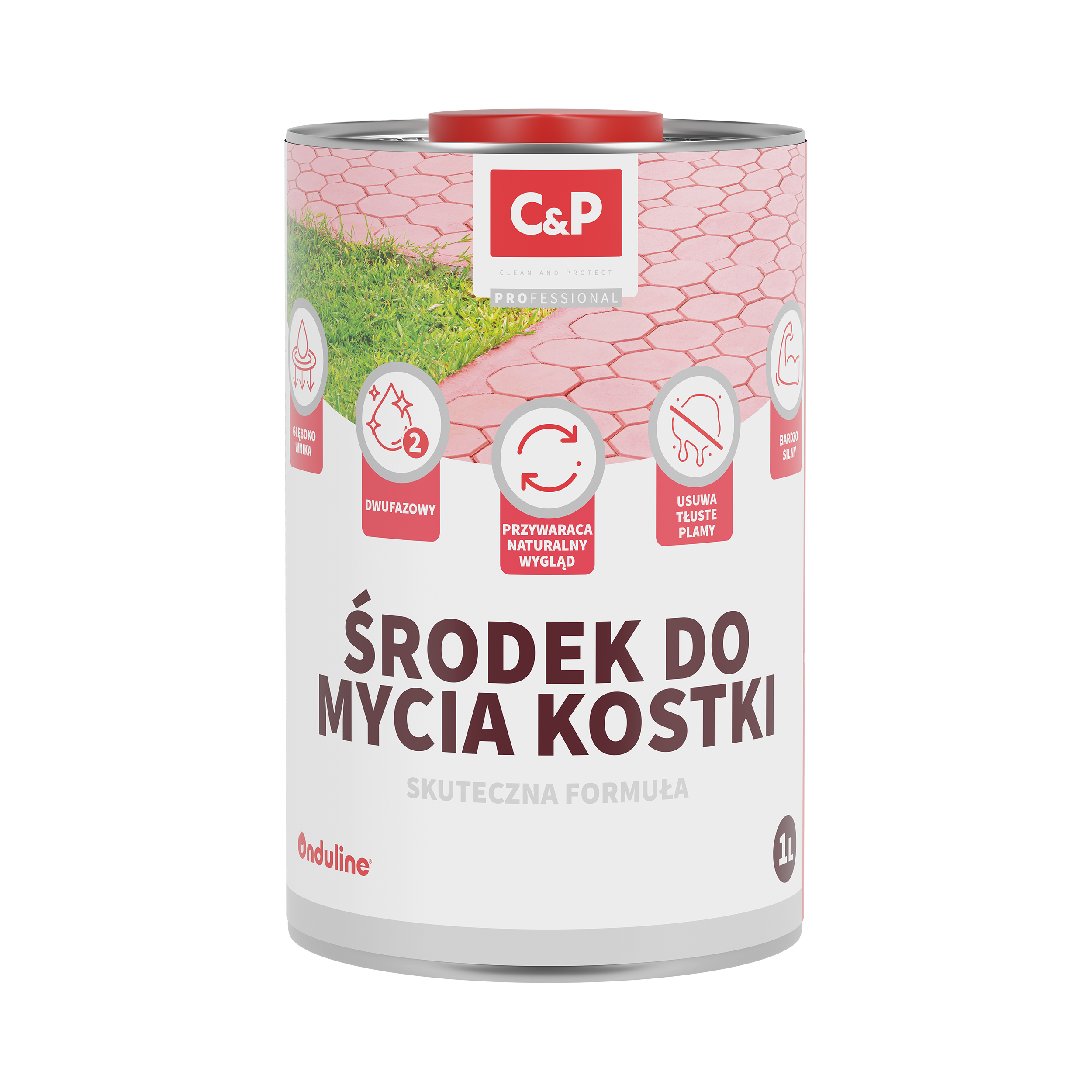 Środek do mycia kostki brukowej i betonu C&amp;P 1 litr